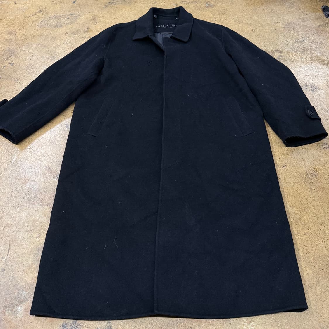 [정품/105] 발렌티노 블랙 울 코트 b8 상품이미지3