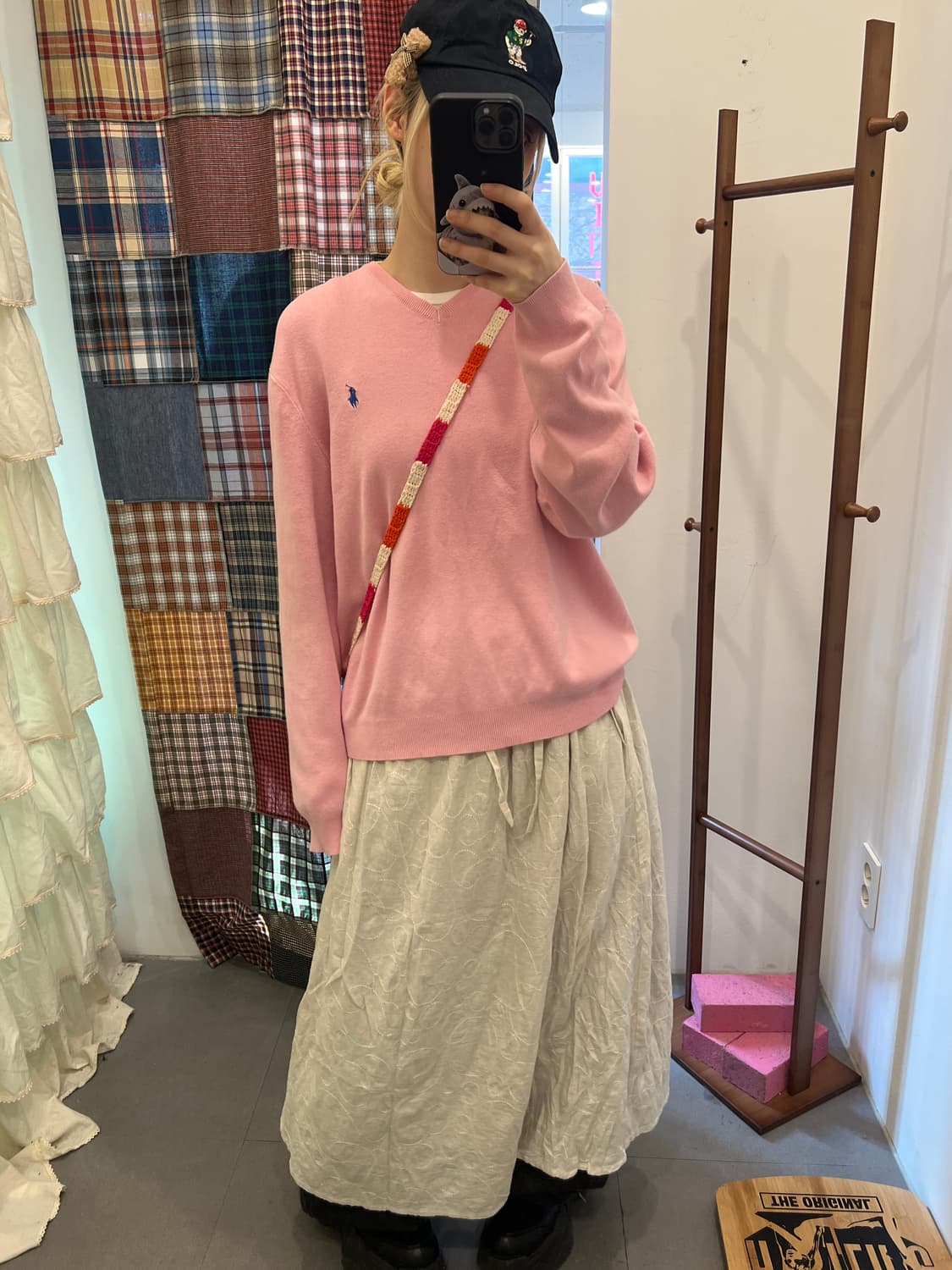 폴로 핑크 브이넥 T  상품이미지3