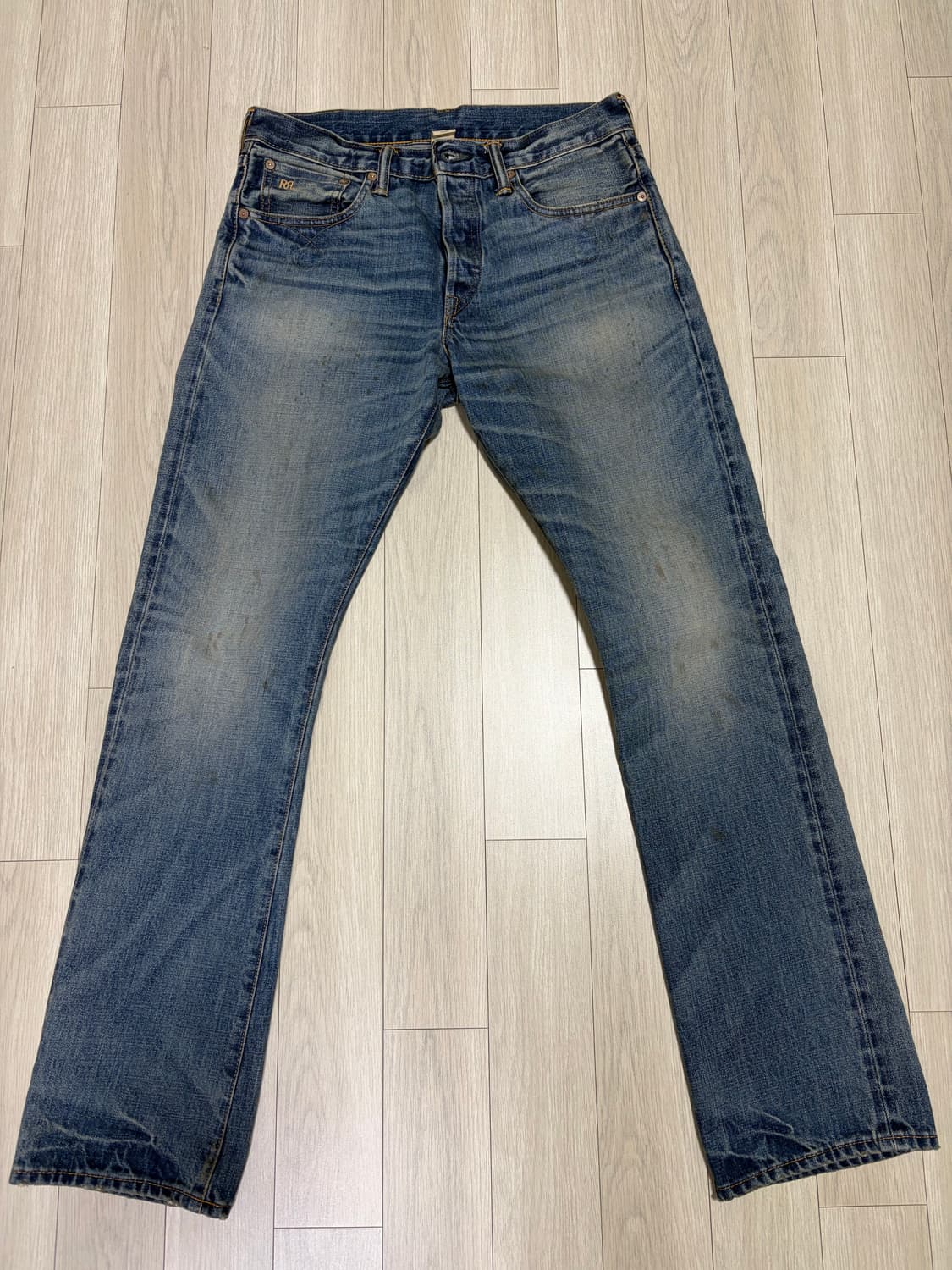 RRL 슬림부츠 브라이어필드 셀비지진 상품이미지1