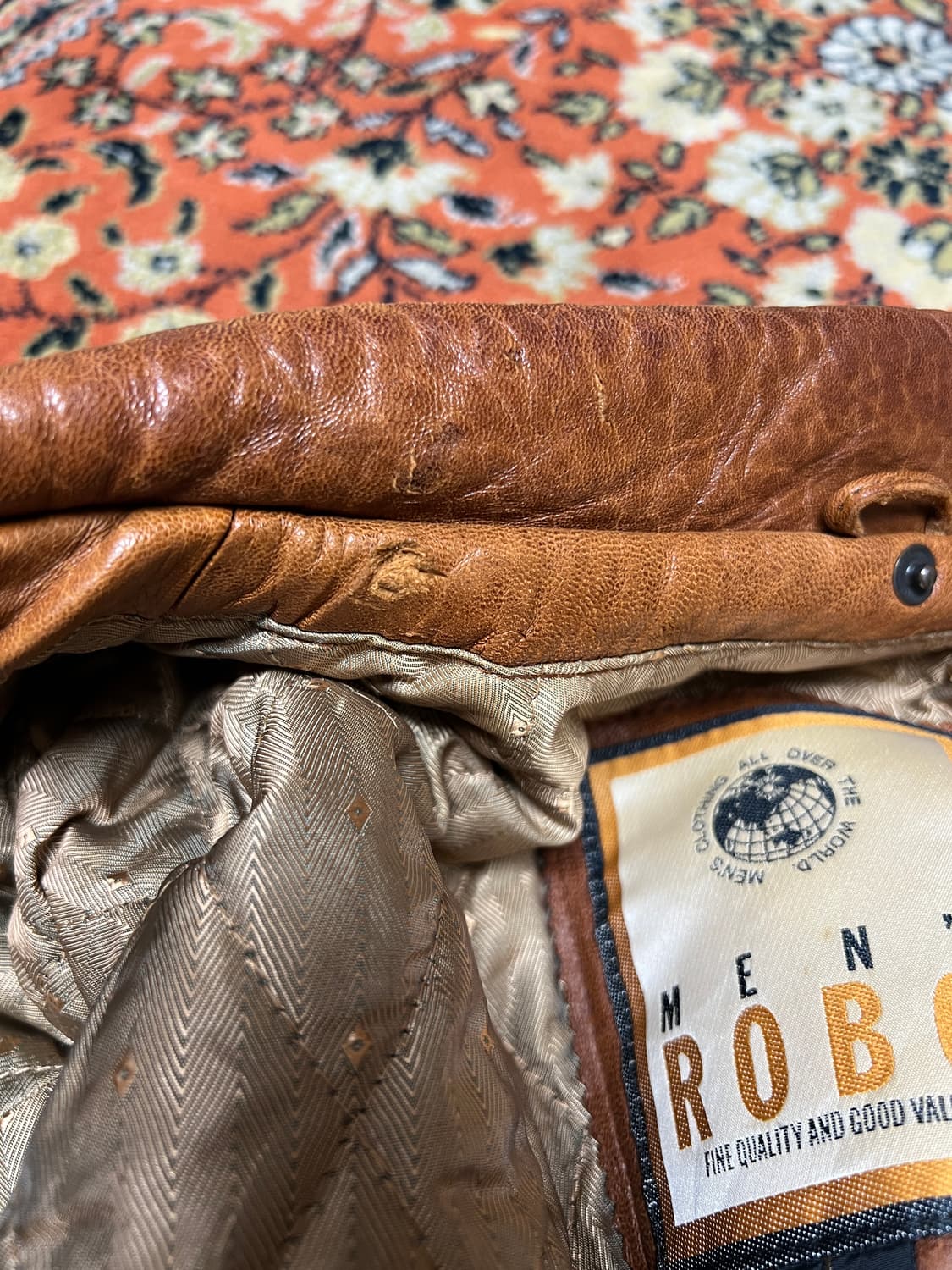 [L] MENS ROBO 브라운 램스킨 레더 가죽자켓 상품이미지7