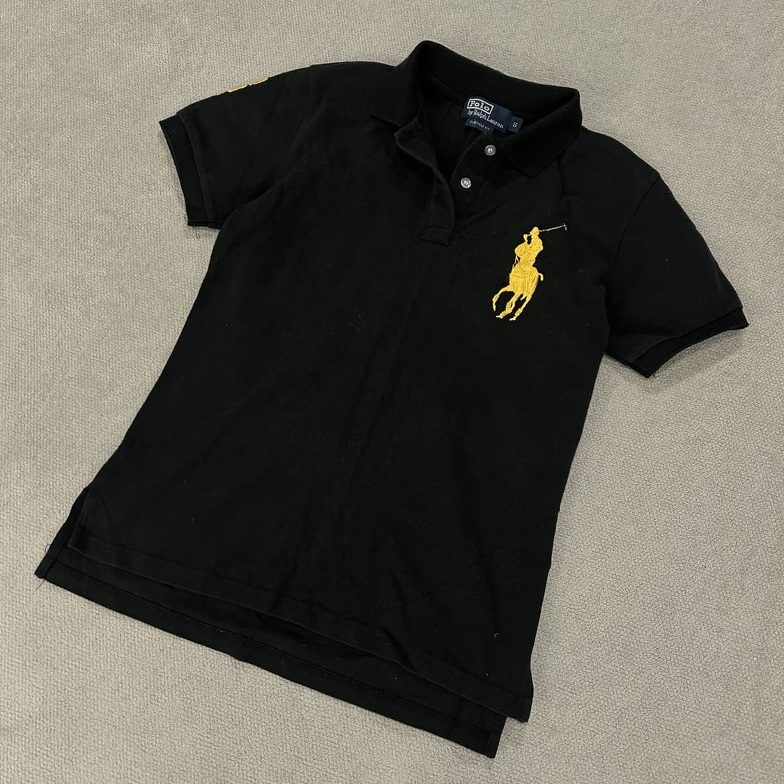 폴로 랄프로렌 블랙 반팔 카라티 빅포니 s 상품이미지1