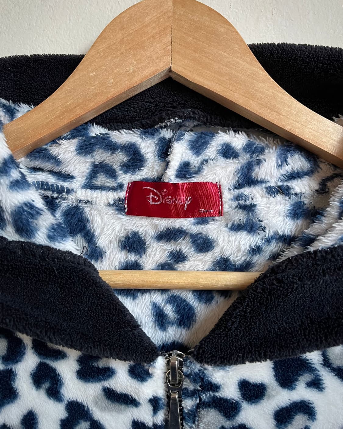 Old Disney Japan Leopard Fur Hood Zip-Up 상품이미지5