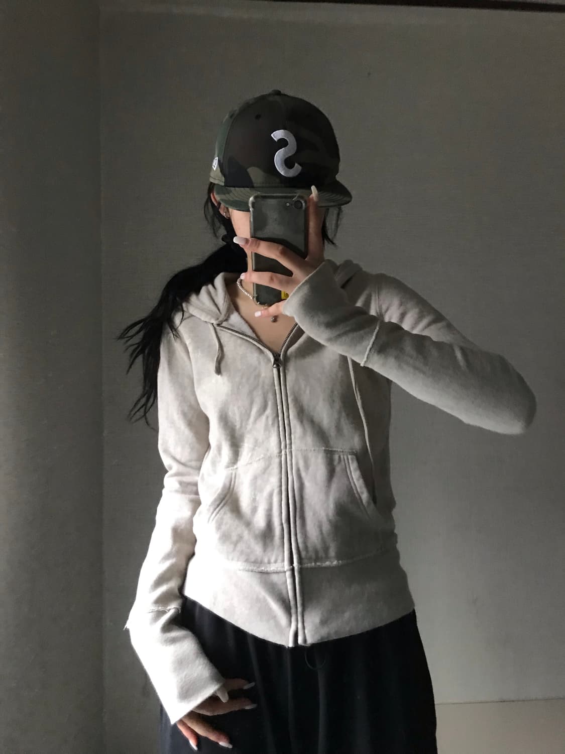 폴로 진스 오트밀 후드집업 상품이미지3