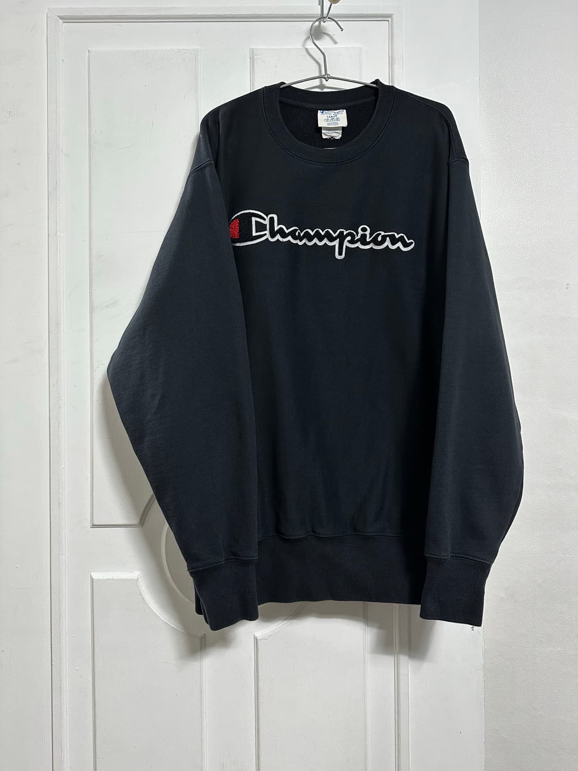 챔피언 블루택 리버스위브 로고 맨투맨 상품이미지1