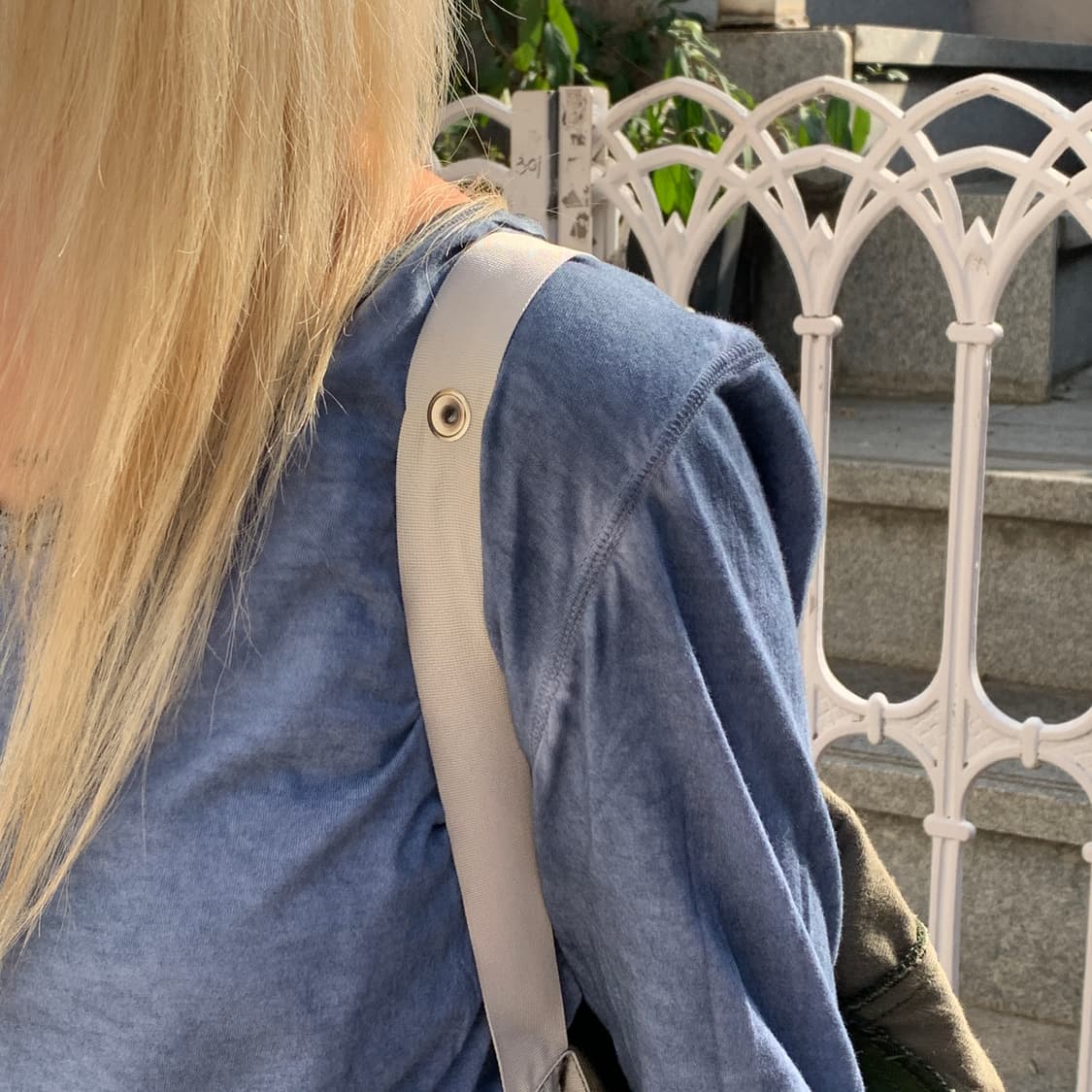 조르지오 브라토 백 레더 패치 브이넥 다잉 롱슬리브 상품이미지3