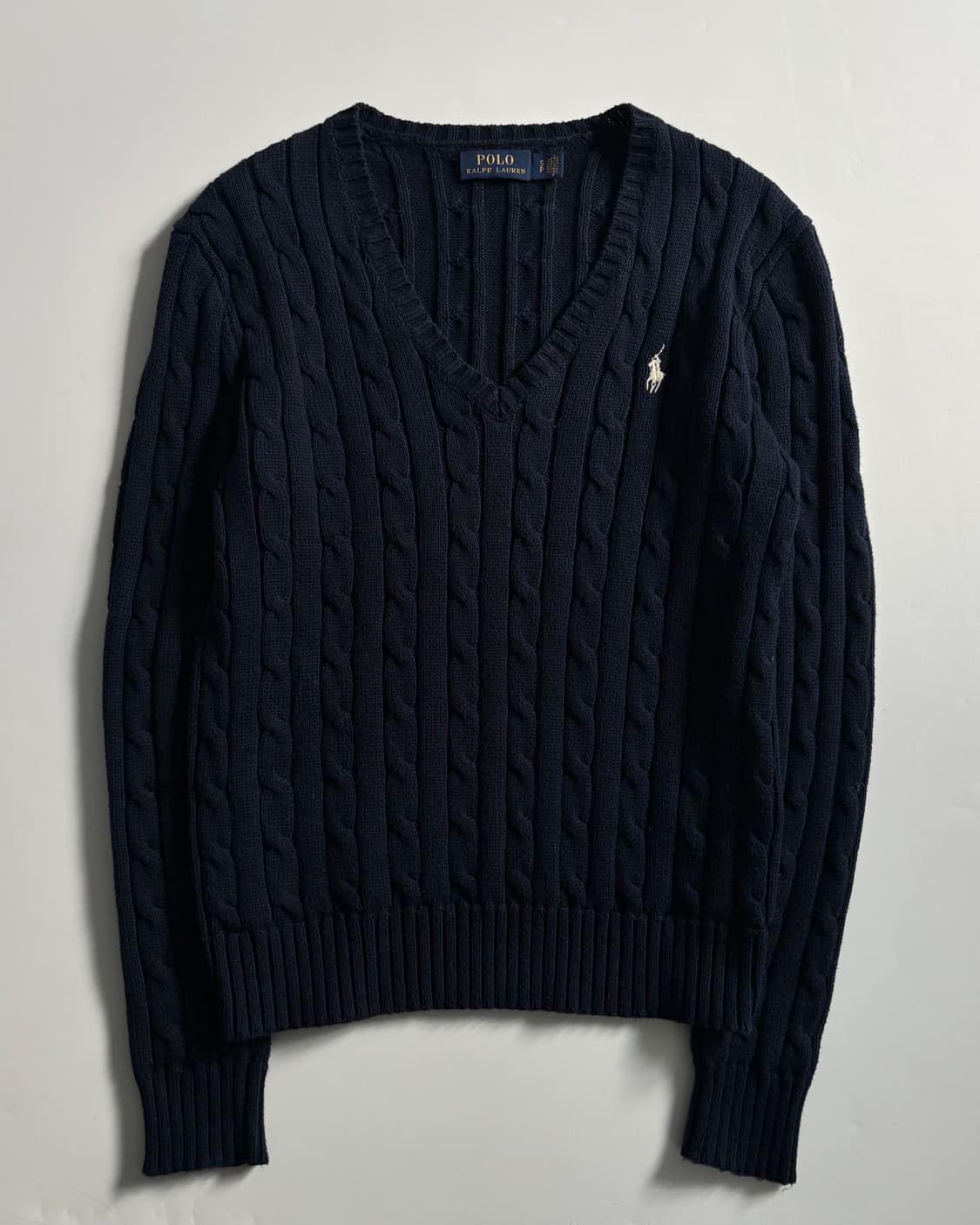 Polo 폴로 랄프로렌 신형 우먼라인 케이블 브이넥 니트 상품이미지1