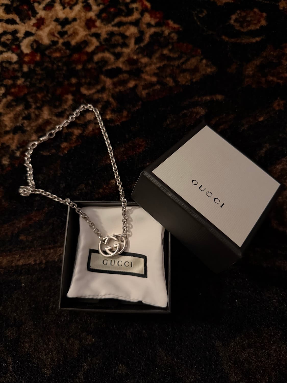 정품 구찌 실버 목걸이 상품이미지1