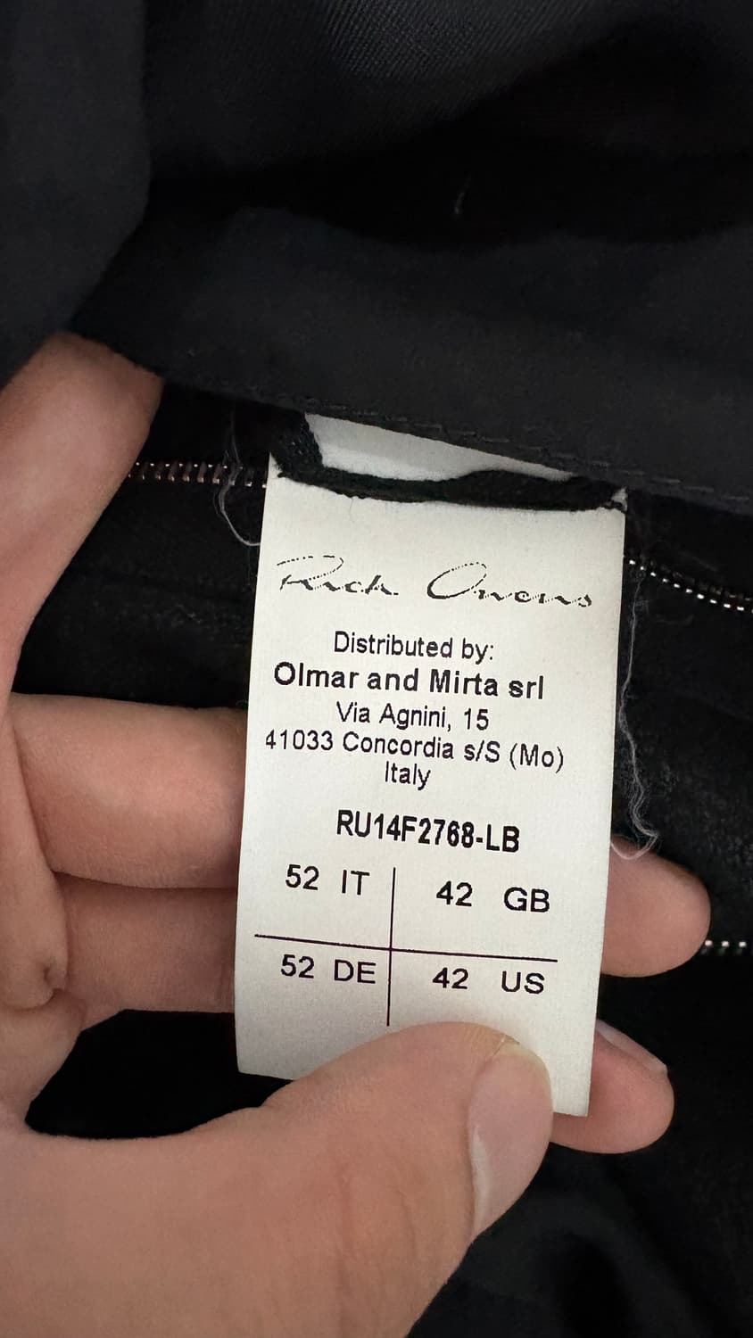 14fw 릭 오웬스 바우하우스 레더 자켓 몰리노 상품이미지5