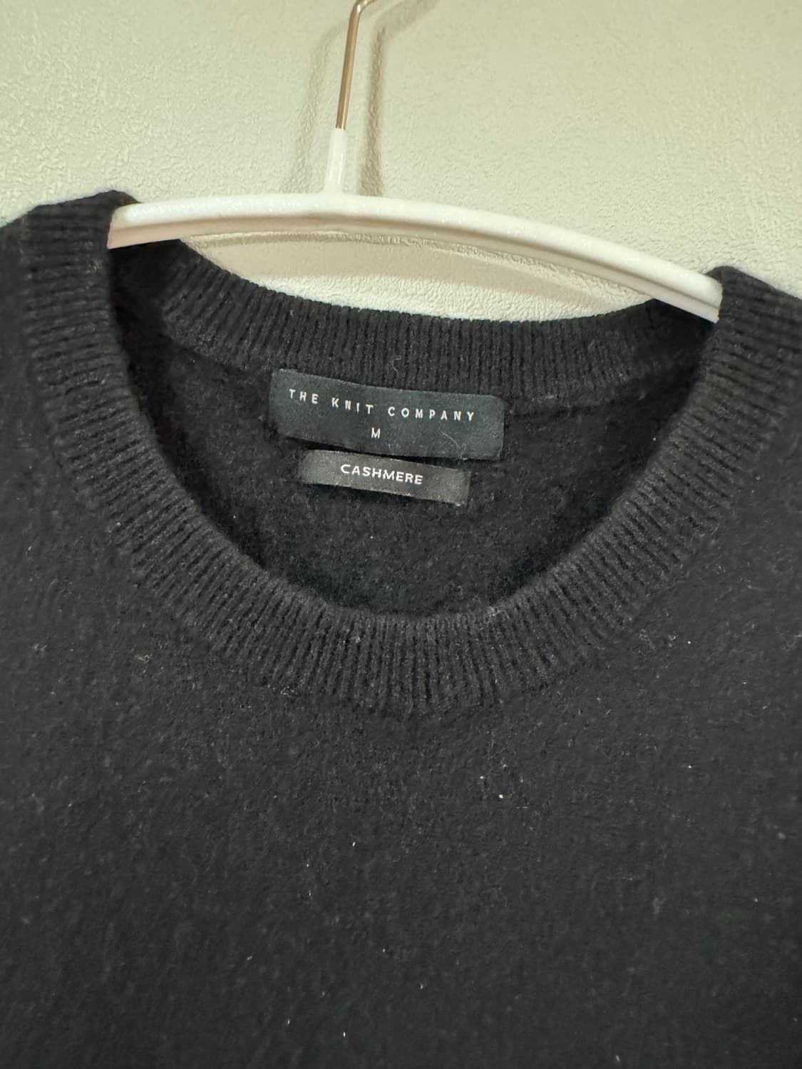더니트컴퍼니 캐시미어 니트 블랙 M 상품이미지2