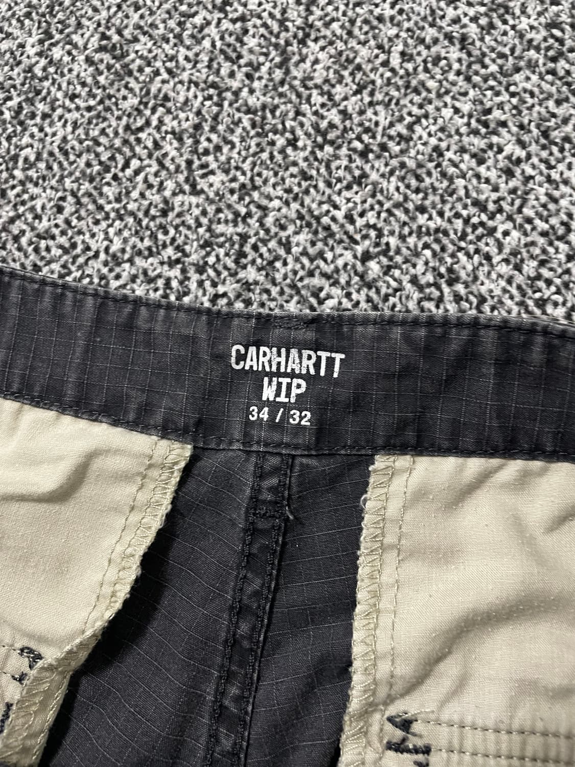 빈티지9. 칼하트 WIP 레귤러 카고 팬츠 워크 팬츠 면바지 딥차콜 상품이미지3
