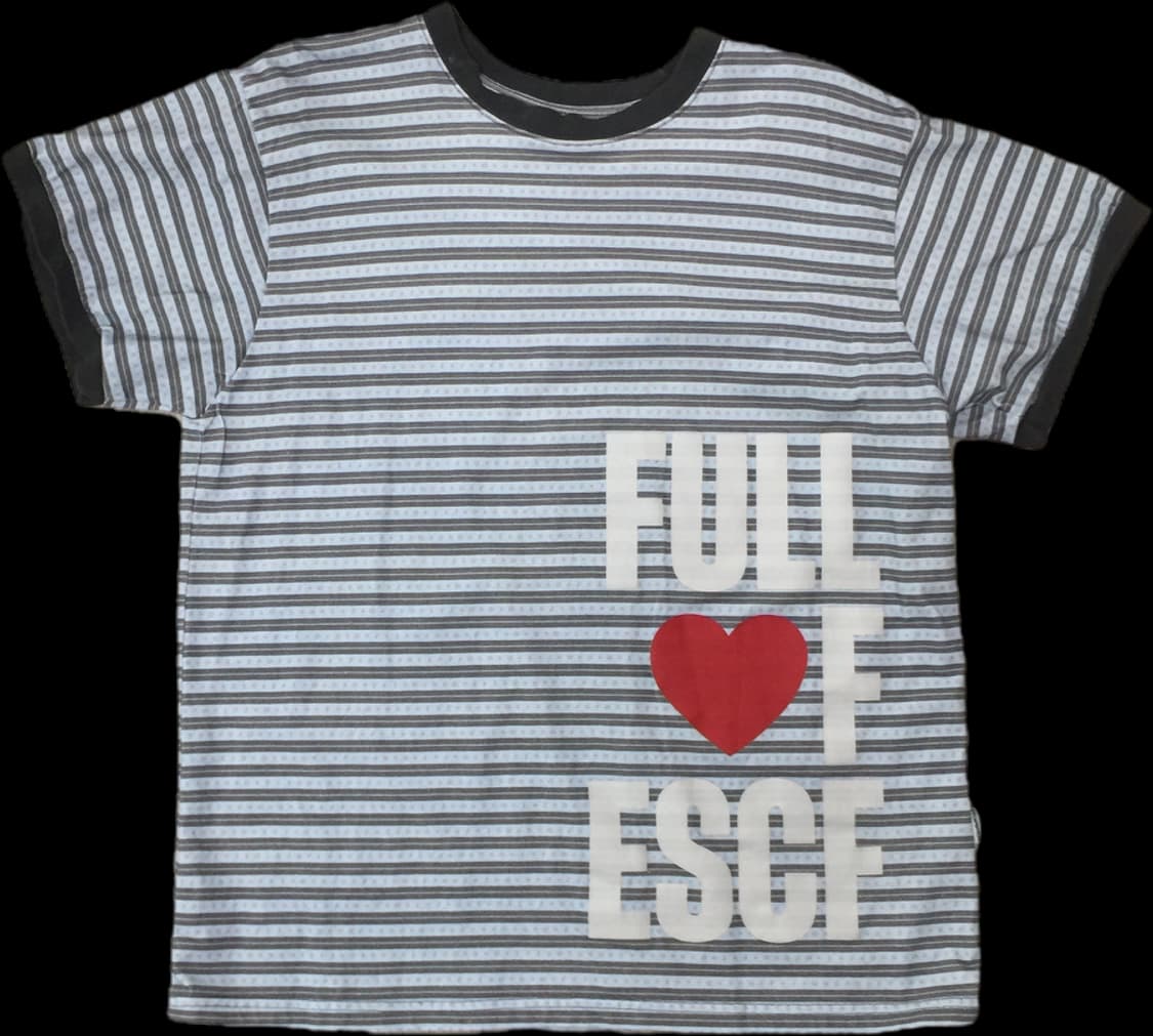 이스케이프프롬 스트라이프 링거 반팔티 M 상품이미지1