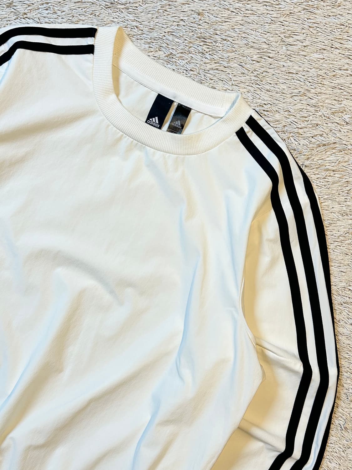 아디다스 삼각로고 사이드라인 웜업 화이트 상품이미지2