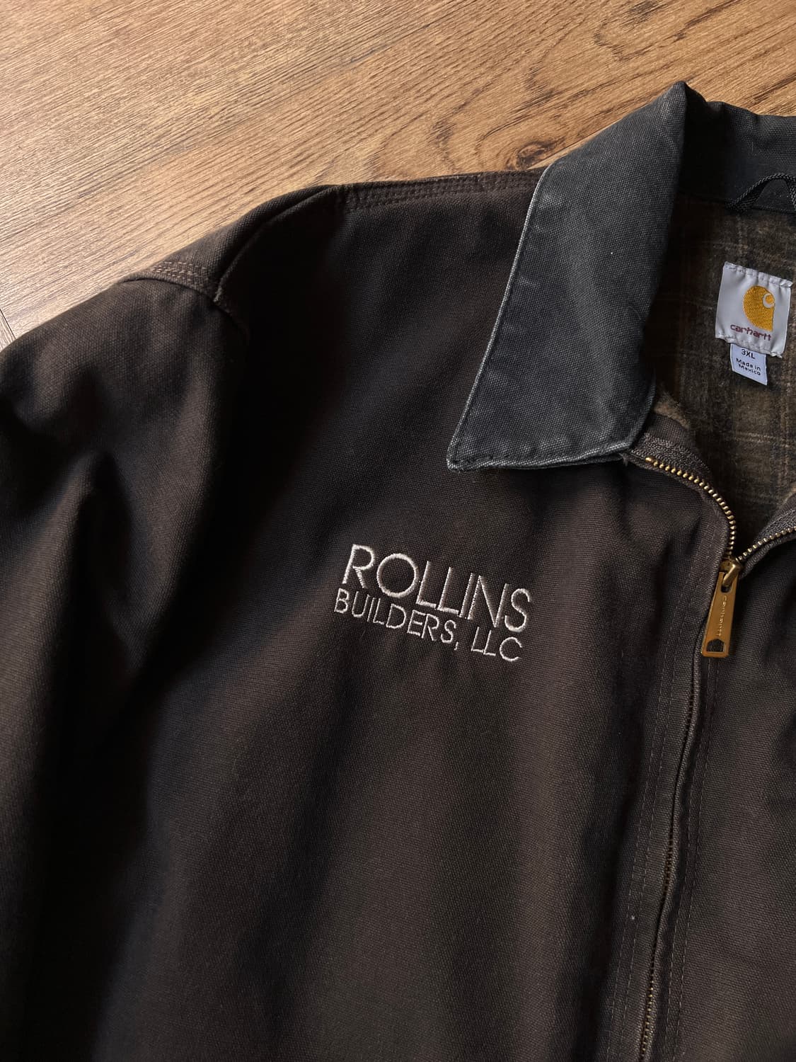 [3XL]칼하트 USA J97 디트로이트 다크브라운 워크자켓 상품이미지3