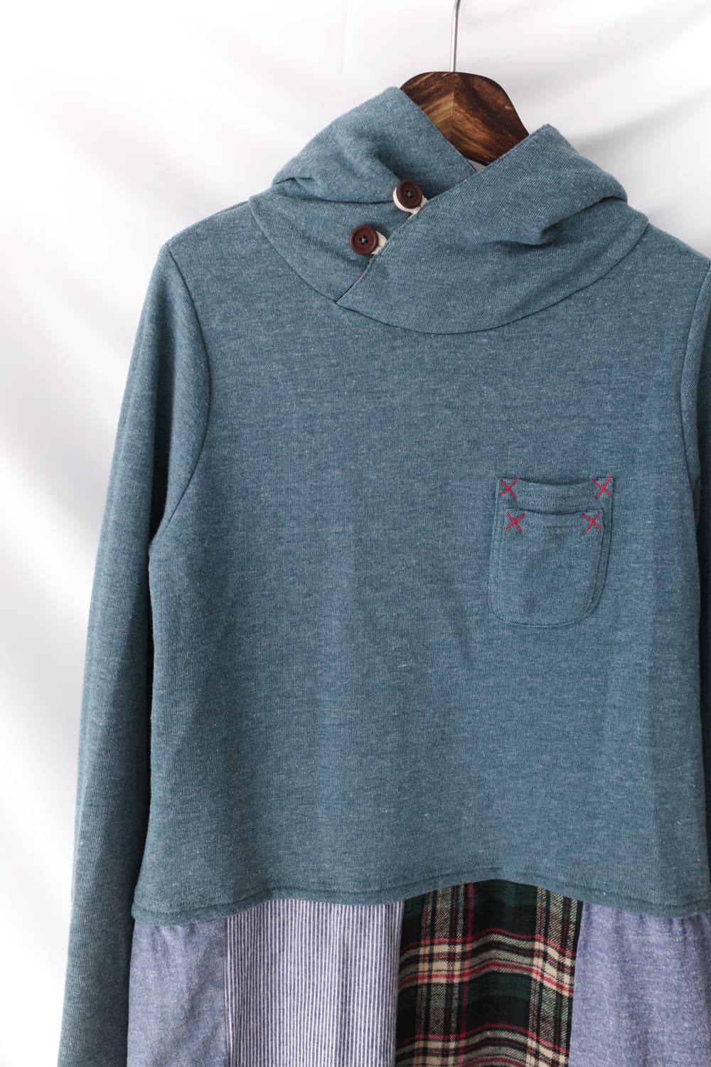 check hood patch one-piece 상품이미지3