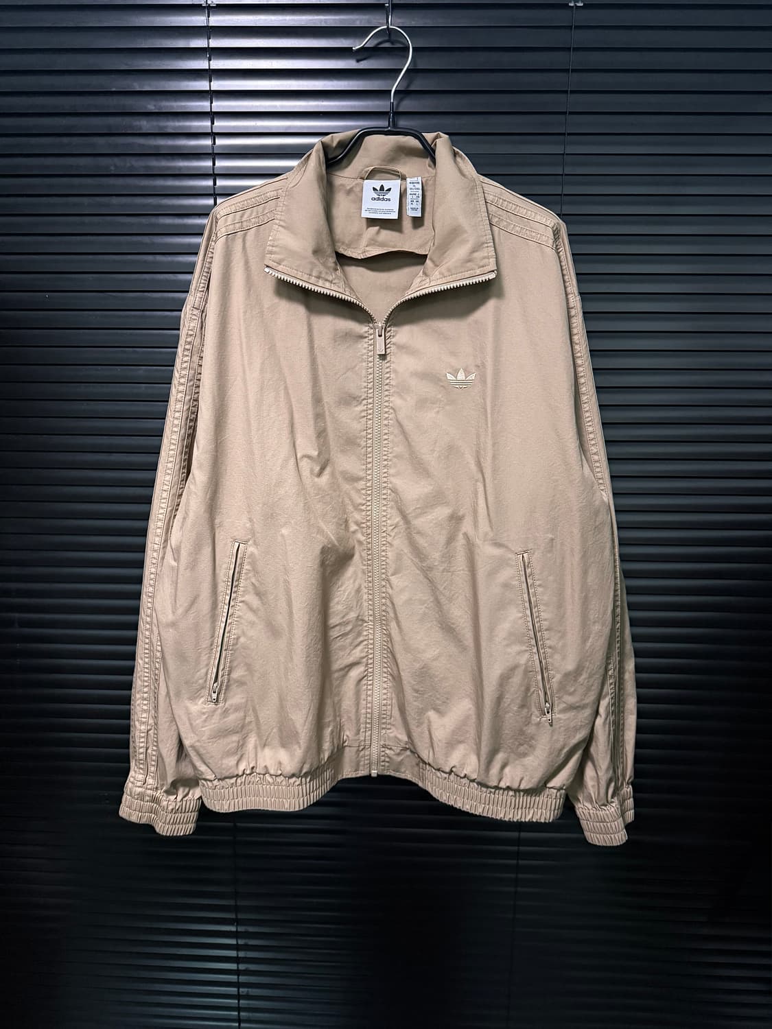 아디다스 베이지 파이어버드 코튼 워크 져지 저지 트랙탑 집업 XL 105 상품이미지1