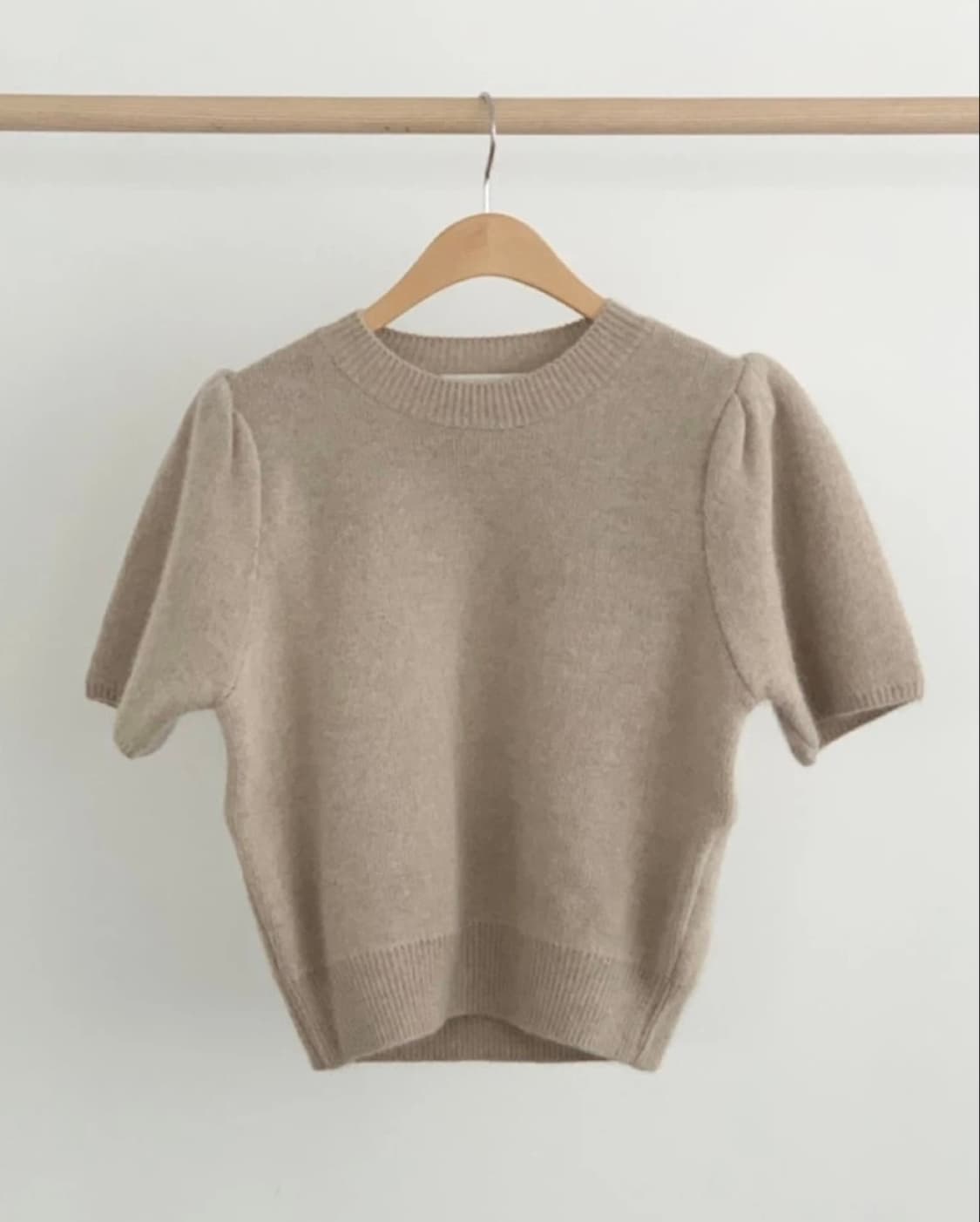 ounce 온스 도매택 반팔 퍼프 니트-베이지(미착용 새제품) 상품이미지2