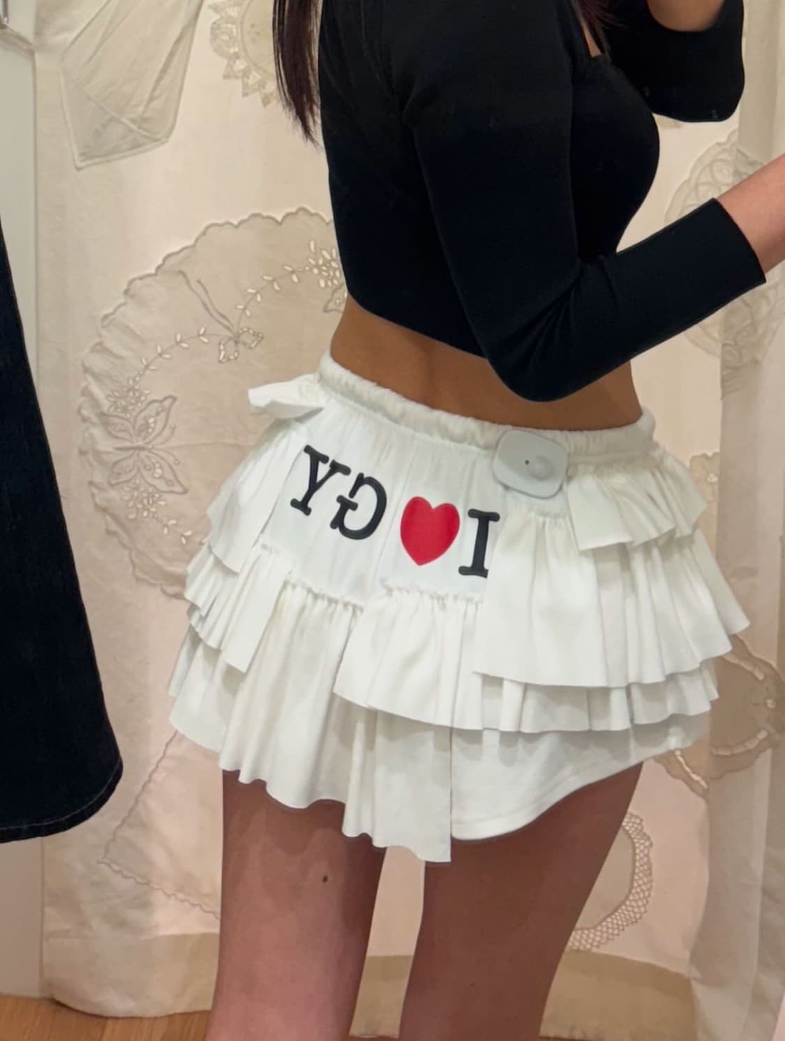 새상품) 글로니 아이러브글로니 러플 스커트 상품이미지1