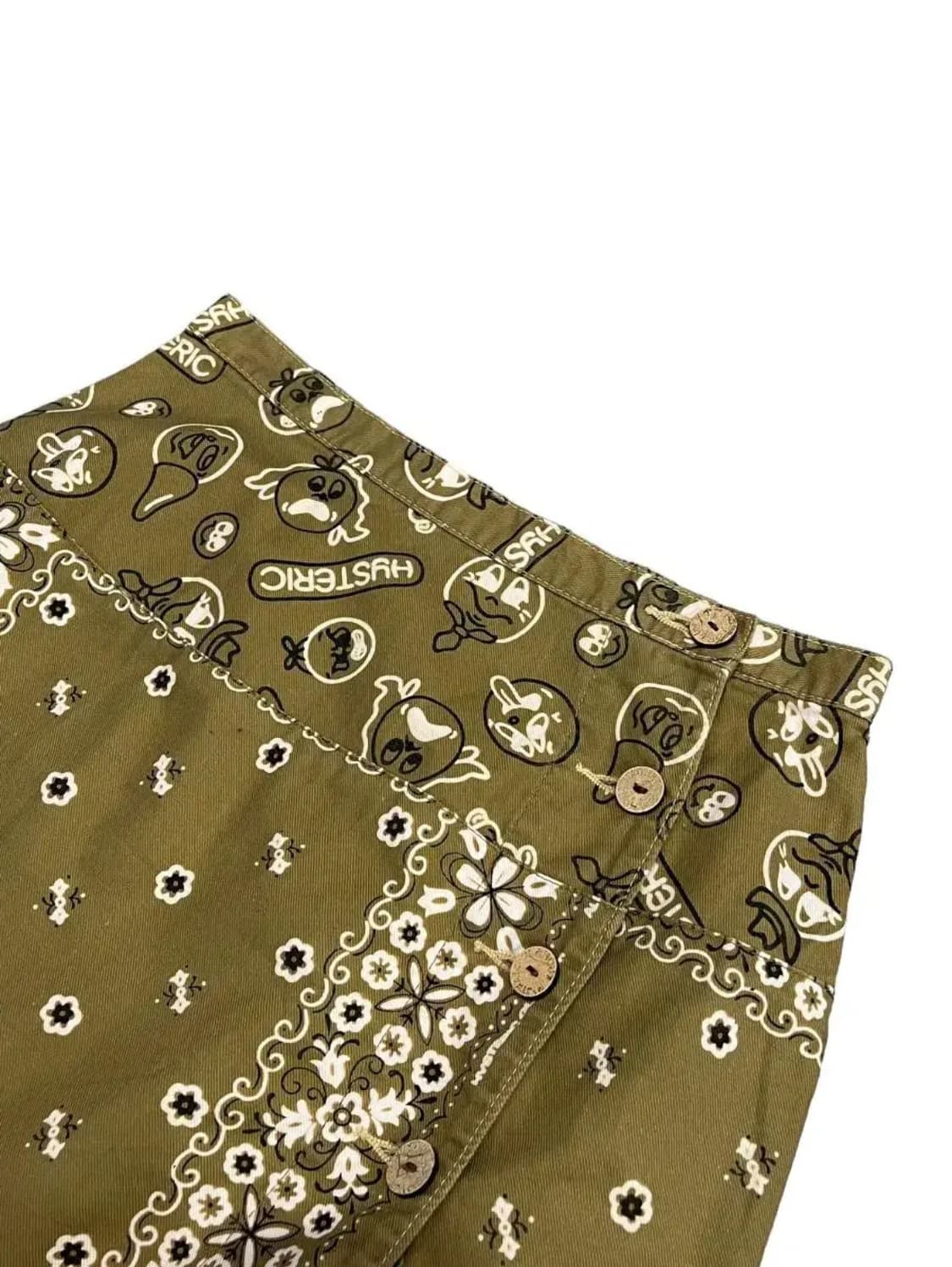 히스테릭글래머 페이즐리 랩 스커트 치마 상품이미지2