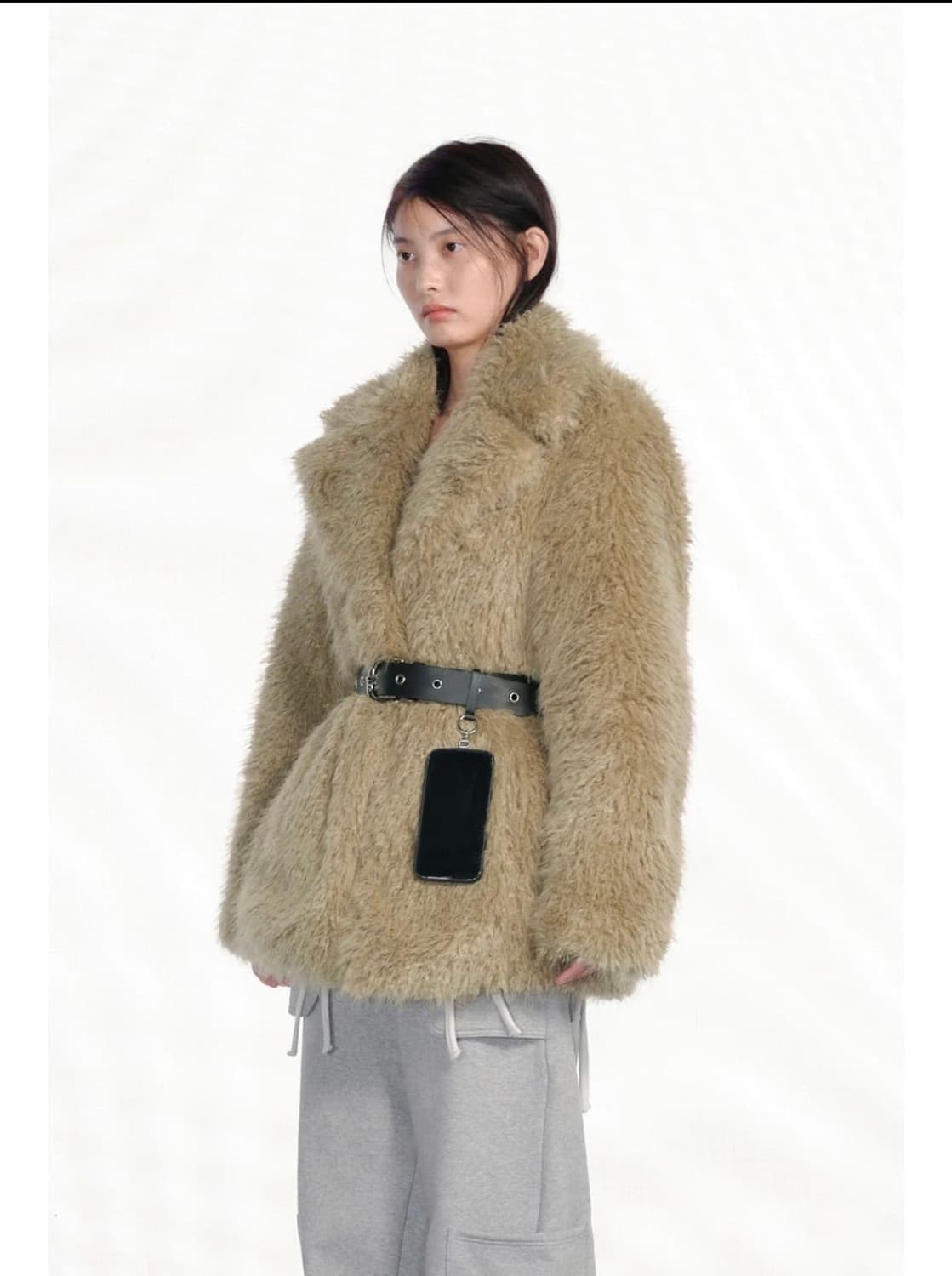 세릭 퍼자켓 베이지 판매해요 상품이미지3