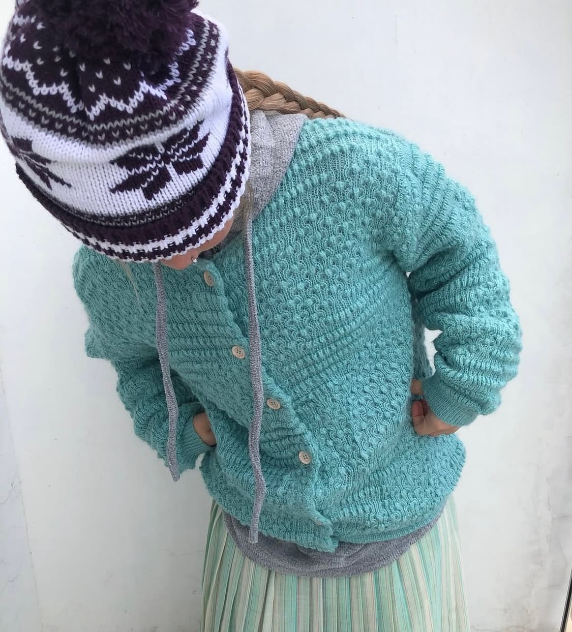 민트 퐁실 가디건 상품이미지1