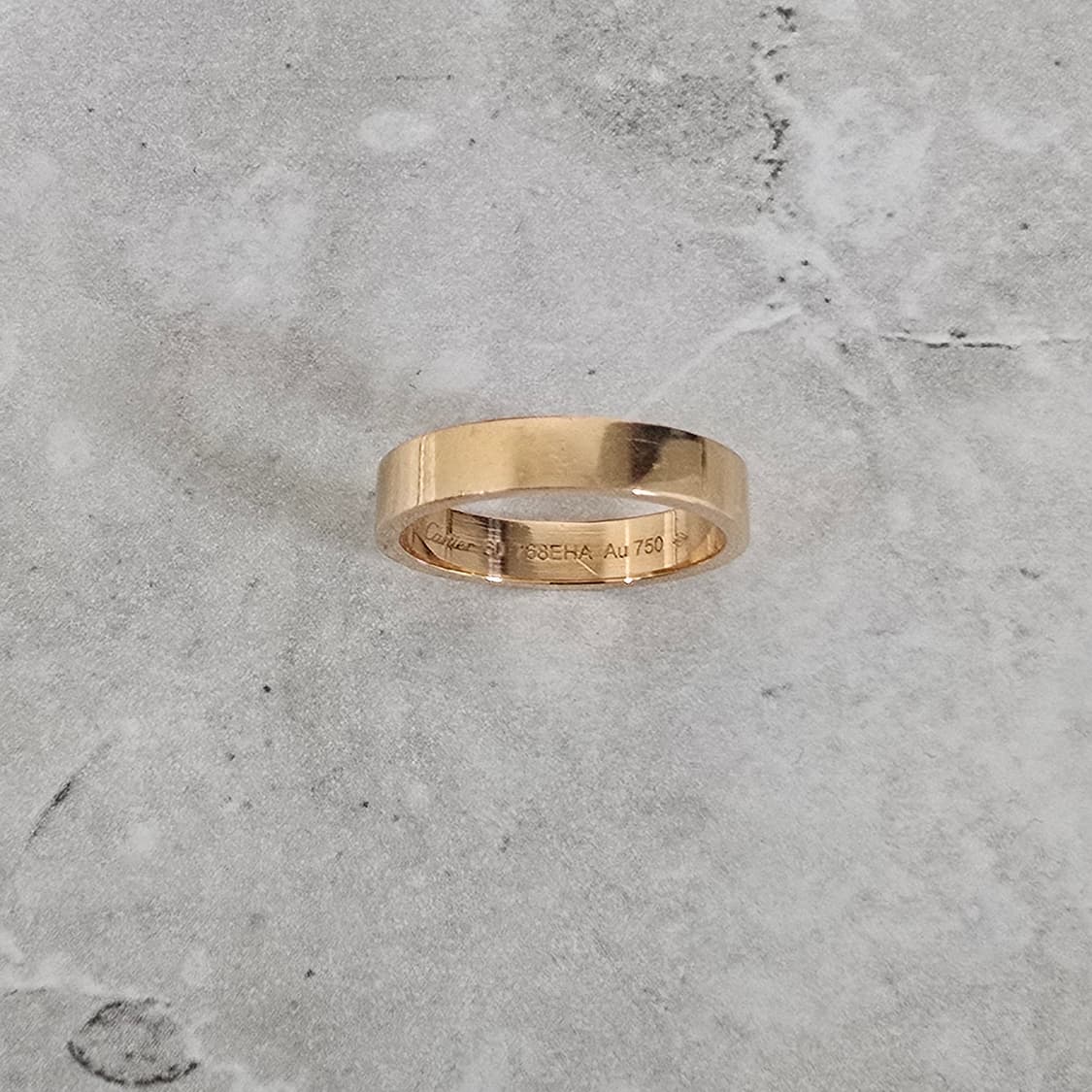 까르띠에 C 드 웨딩 링 반지 4mm 18k 핑크 골드 판매 상품이미지5