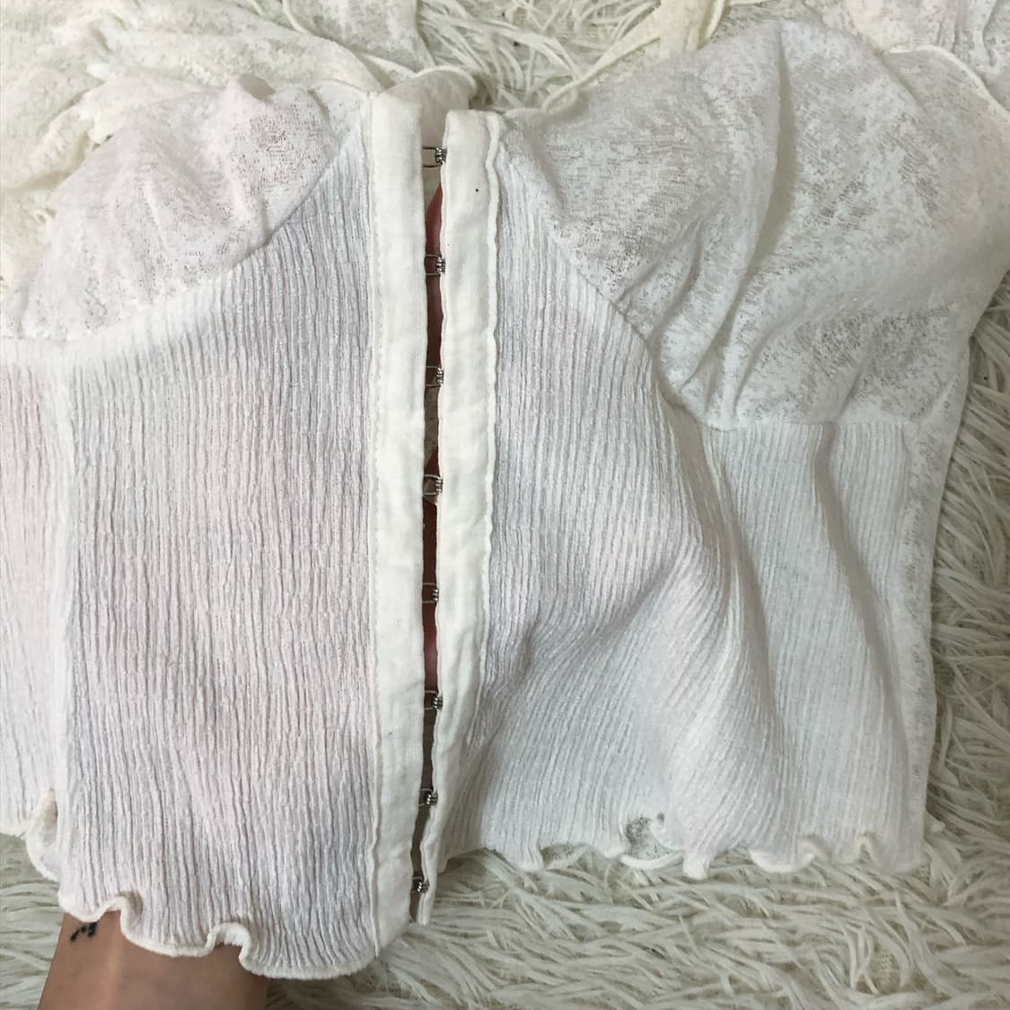 expined girl 익스파이어드 걸 April Top WHITE 상품이미지4