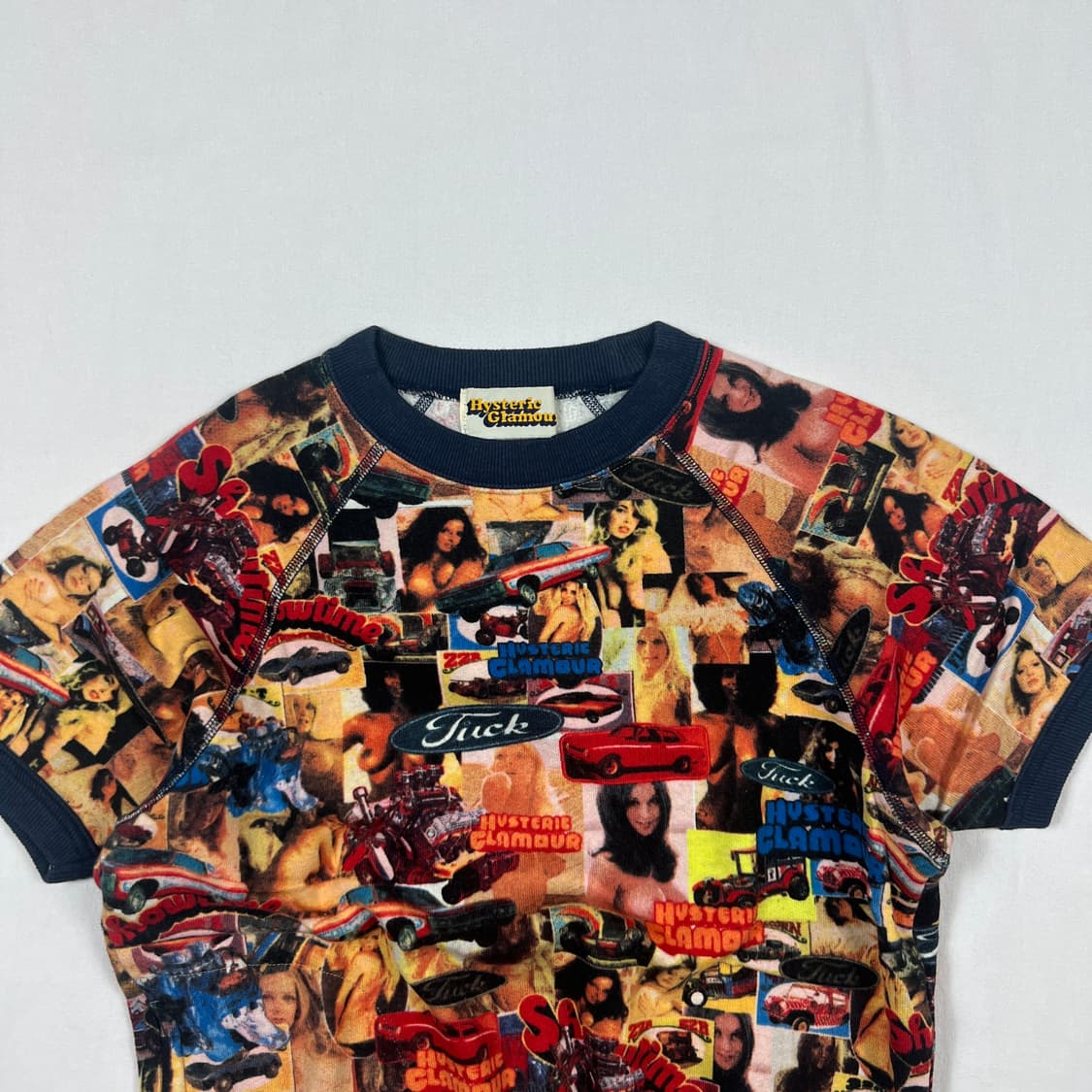 90‘s 히스테릭글래머 포르노그래피 올프린트 스웻 반팔티 상품이미지2