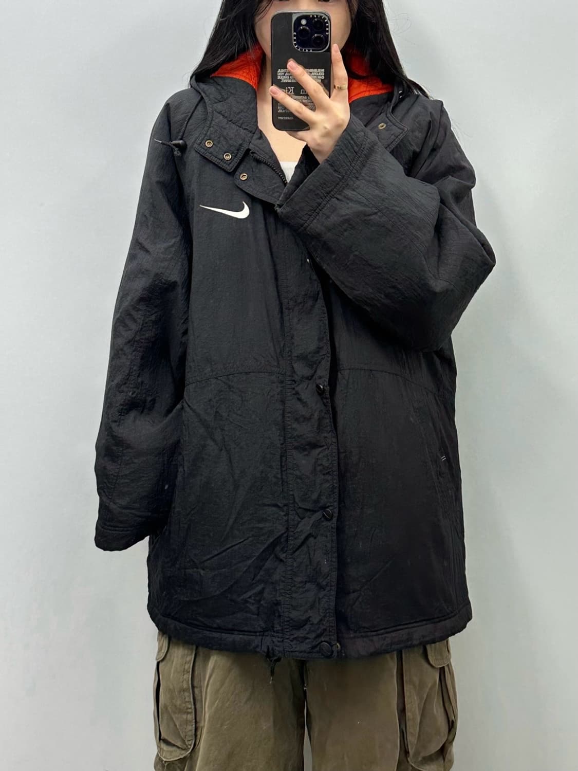 나이키 00s 빅로고 올드스쿨 바람막이 점퍼 돕바 상품이미지1