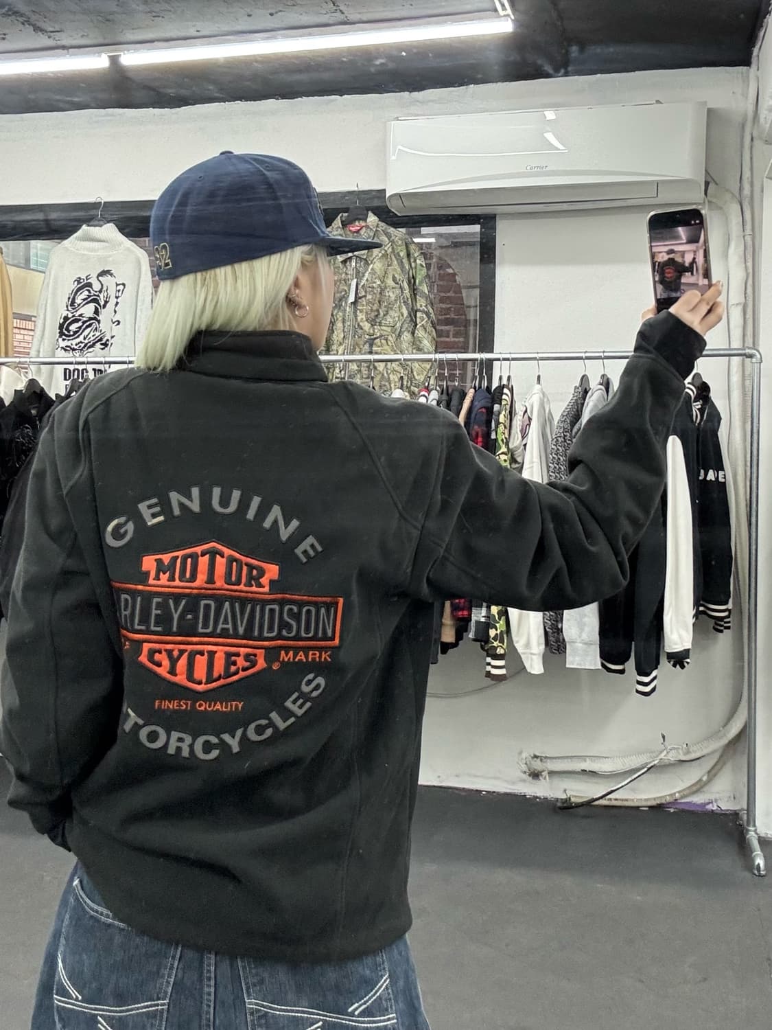 할리데이비슨 빅로고 플리스 자켓 상품이미지2