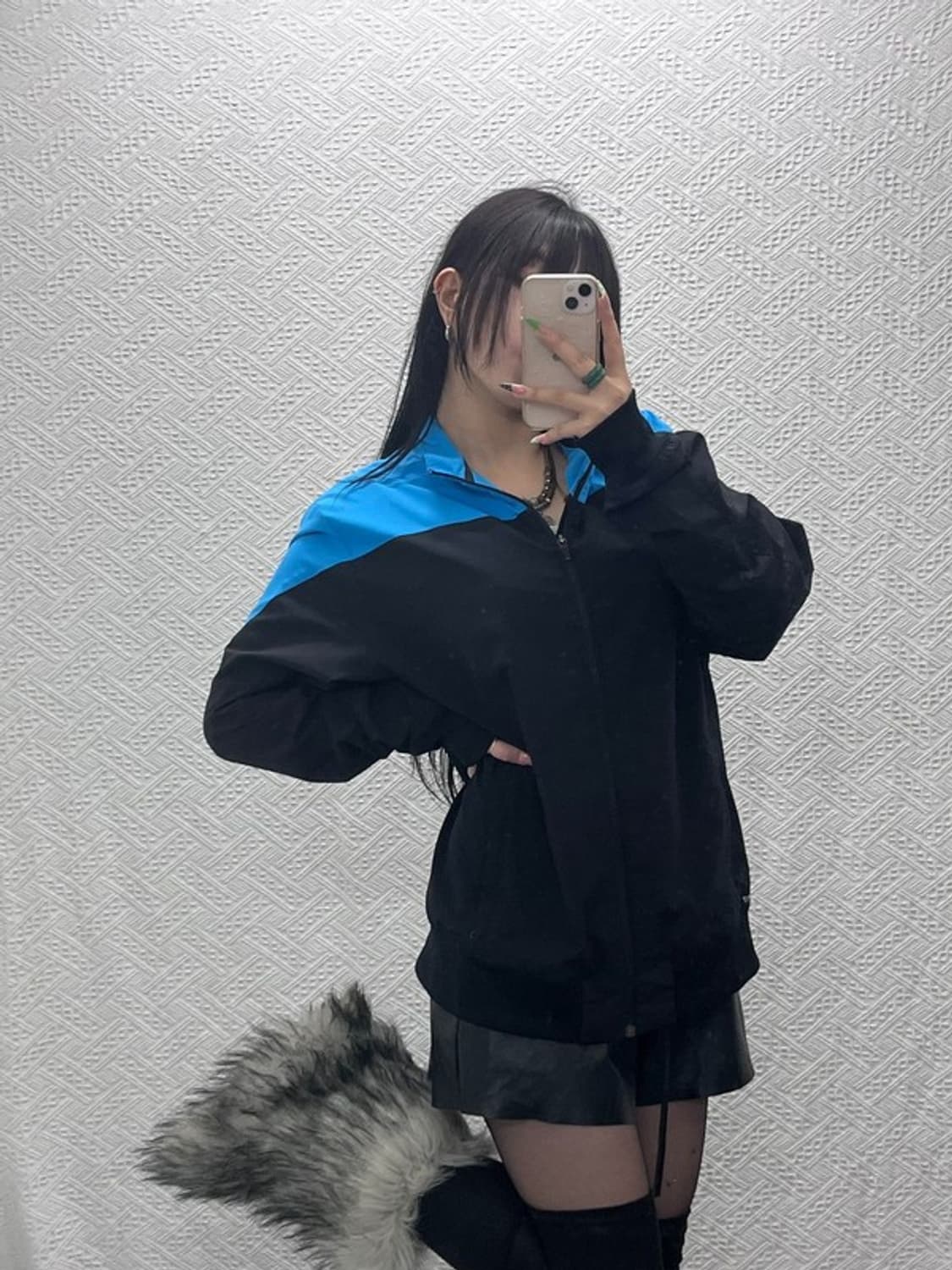 나이키 올드스쿨 레트로 배색 바람막이 자켓 XXL C09125 상품이미지1