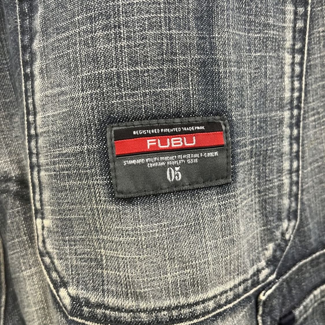 푸부 FUBU 스트릿 트러커 포켓 카고 데님팬츠 32인치 C10406 상품이미지5