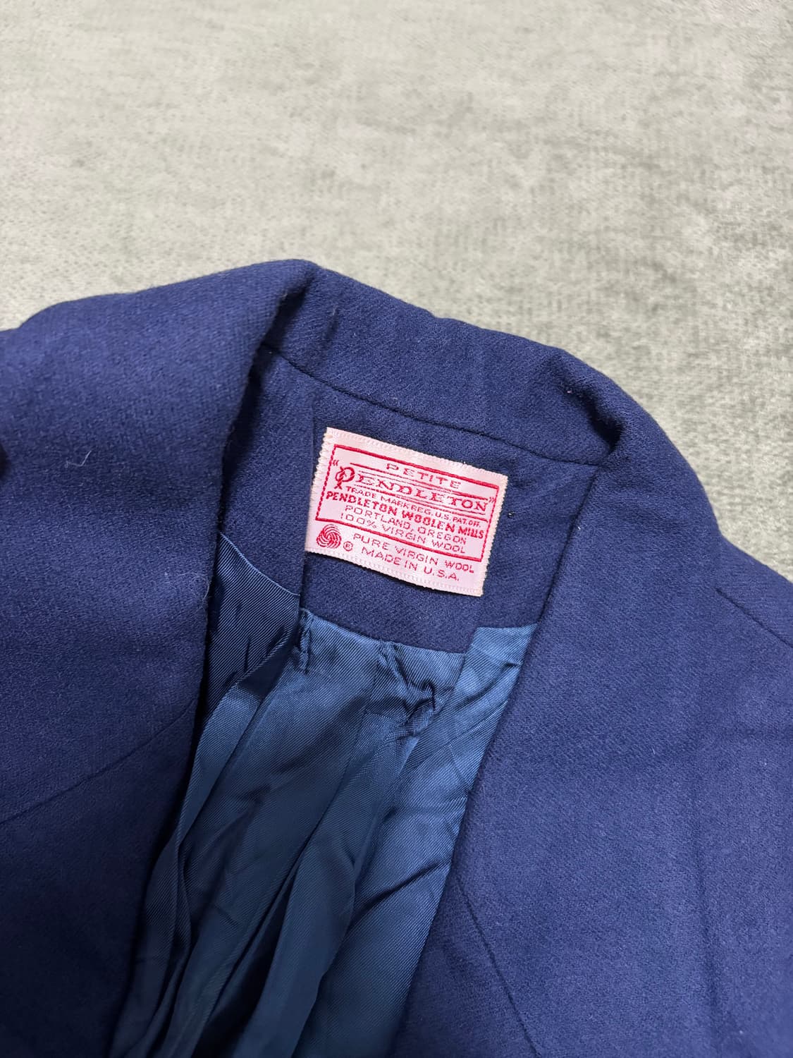 Pendleton 펜들턴 여성 버진 울 100% 자켓 네이비 블루 사이즈 상품이미지2