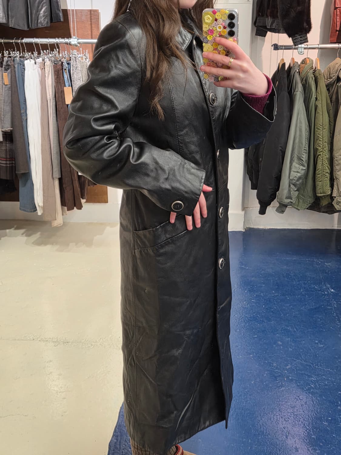 VERSUS 베르사체 베르수스 Italy 레더 코트 상품이미지2