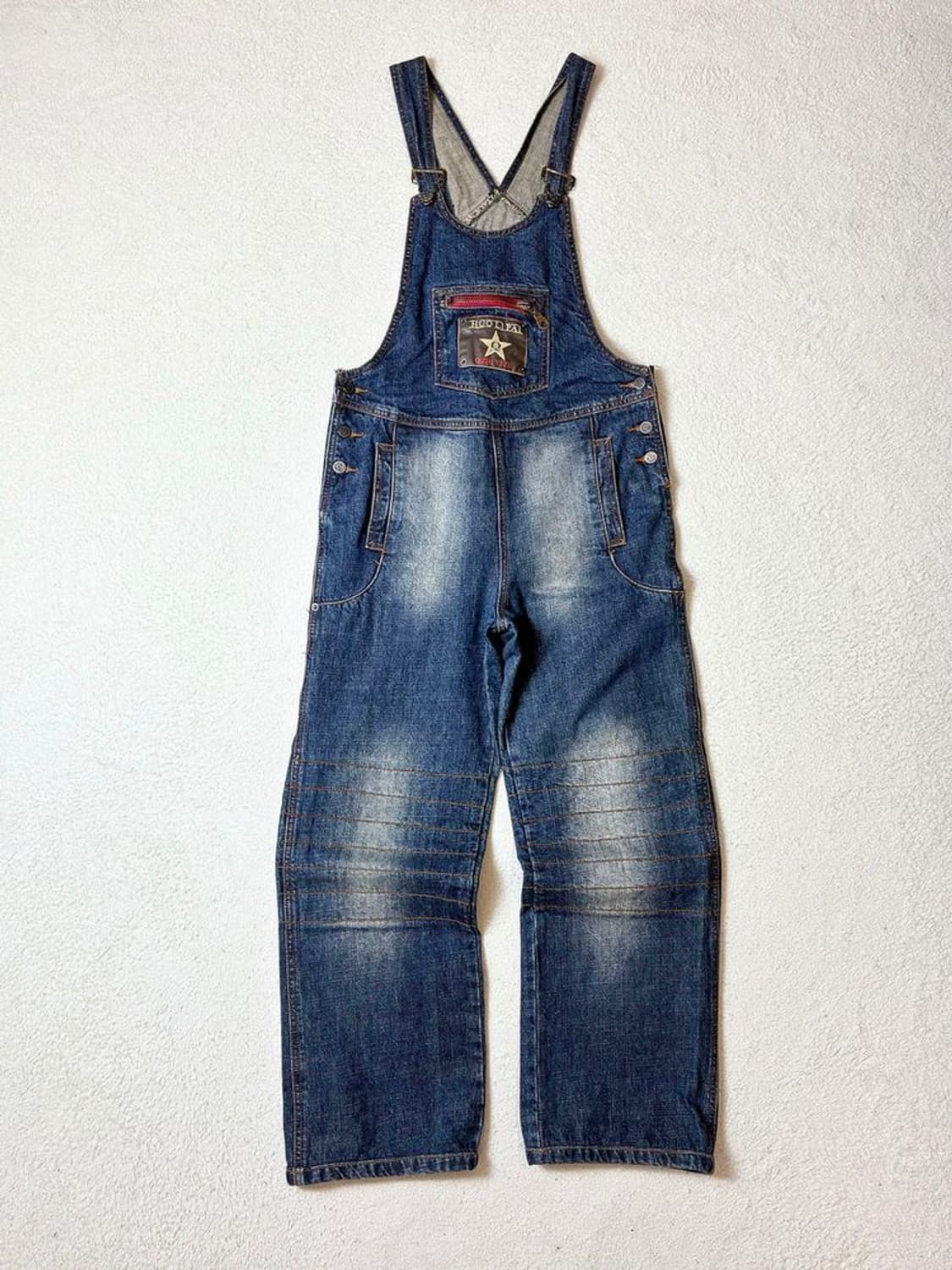 Selected 피그먼트 워싱 데님 오버롤 PN7208 상품이미지1