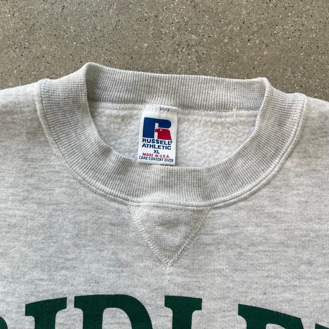 빈티지  러셀 애슬레틱 스웻셔츠 그레이(다크그린) made in usa  상품이미지3