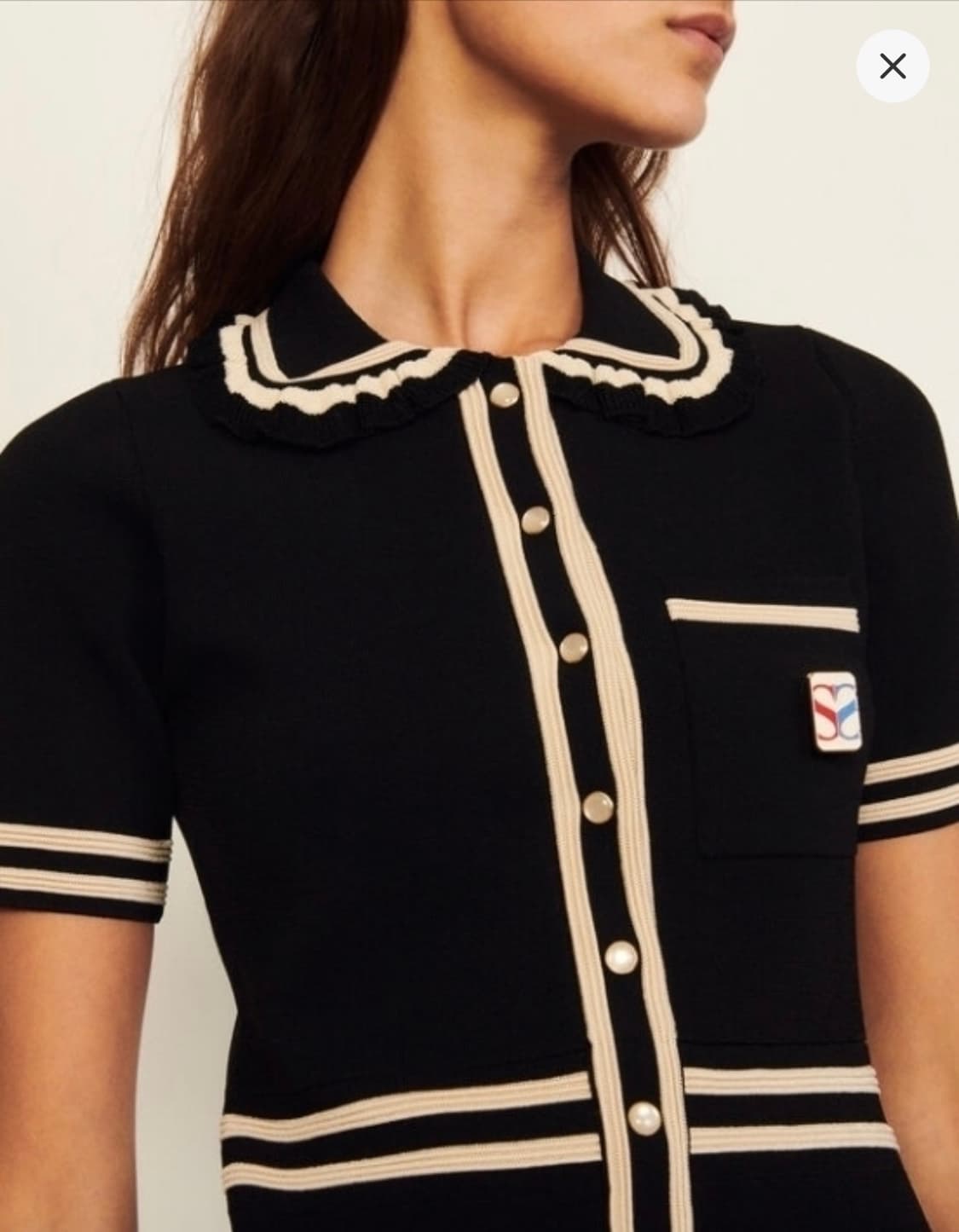 산드로 블랙 니트 원피스 상품이미지3