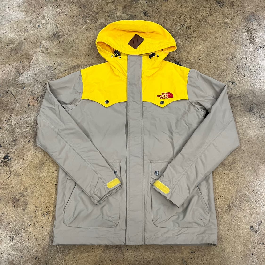 [정품/XS] 노스페이스 옐로우 베이지 바람막이 자켓 b17 상품이미지2