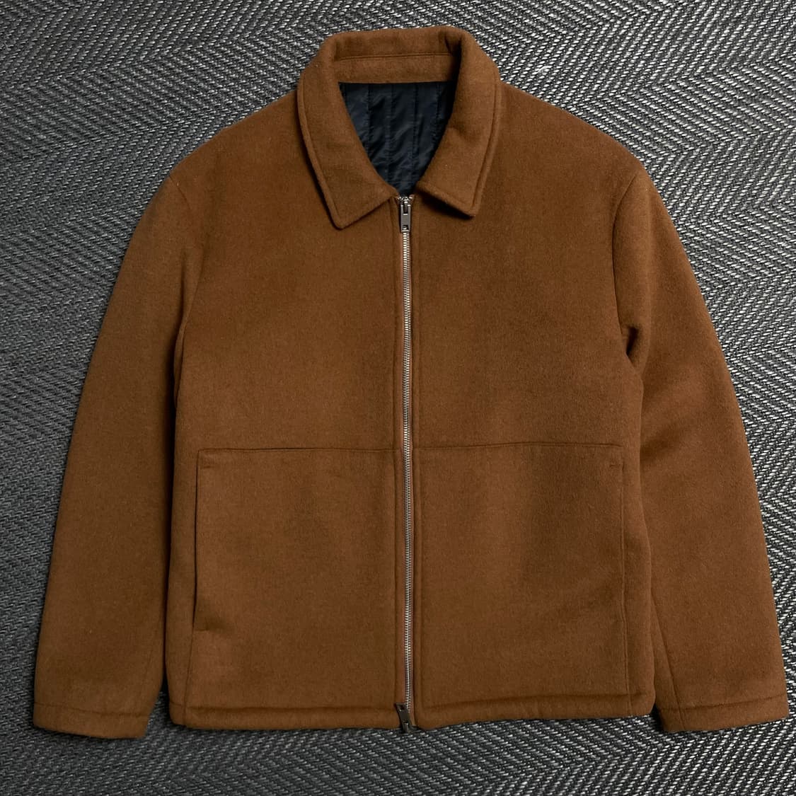 라퍼지스토어 투웨이 울 미니멀 해링턴 자켓o 5373 상품이미지1