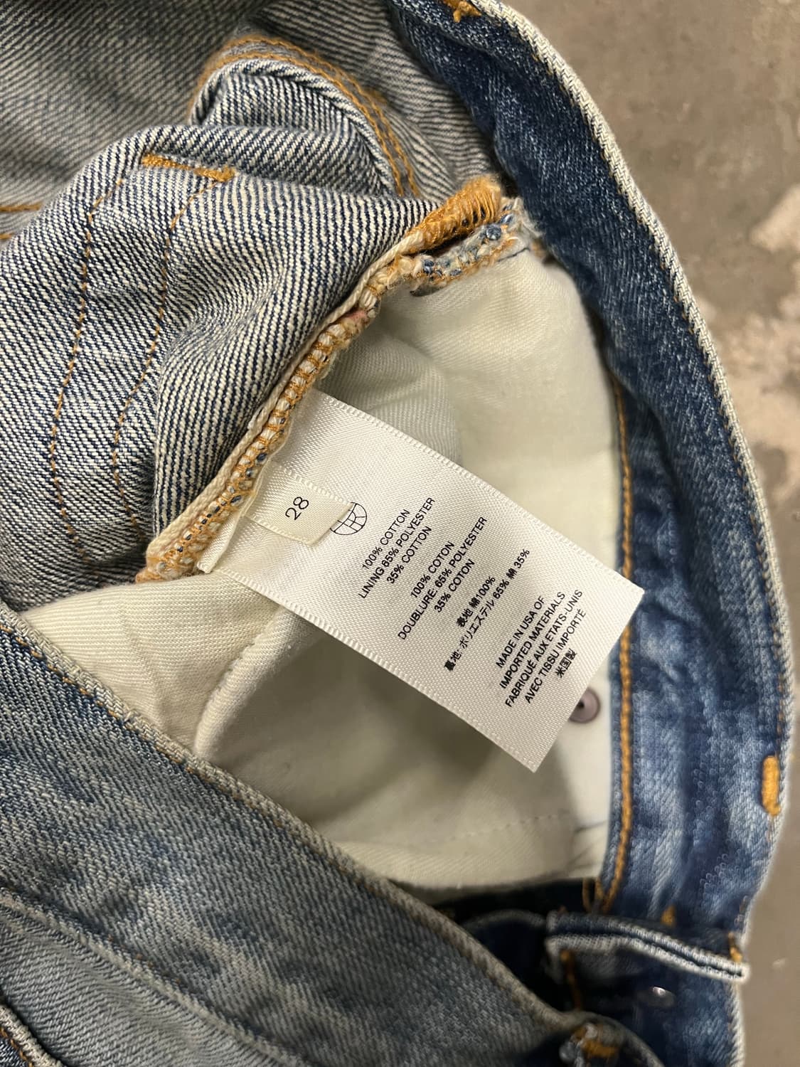 더로우 스트레이트 진 28 상품이미지7