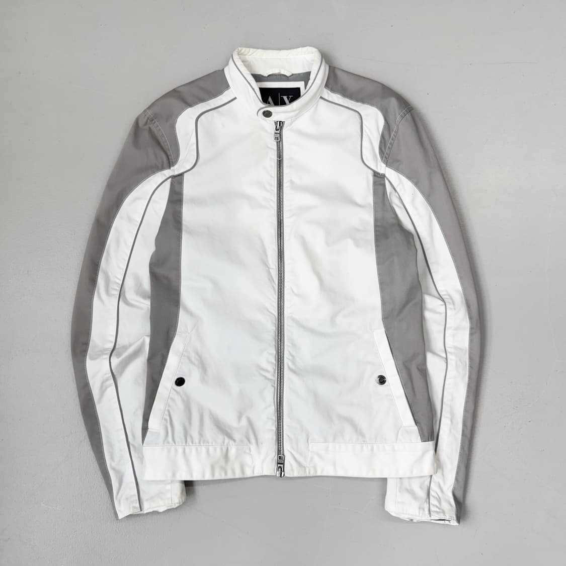 아르마니 익스체인지 코튼 투웨이 바이커 자켓 상품이미지2