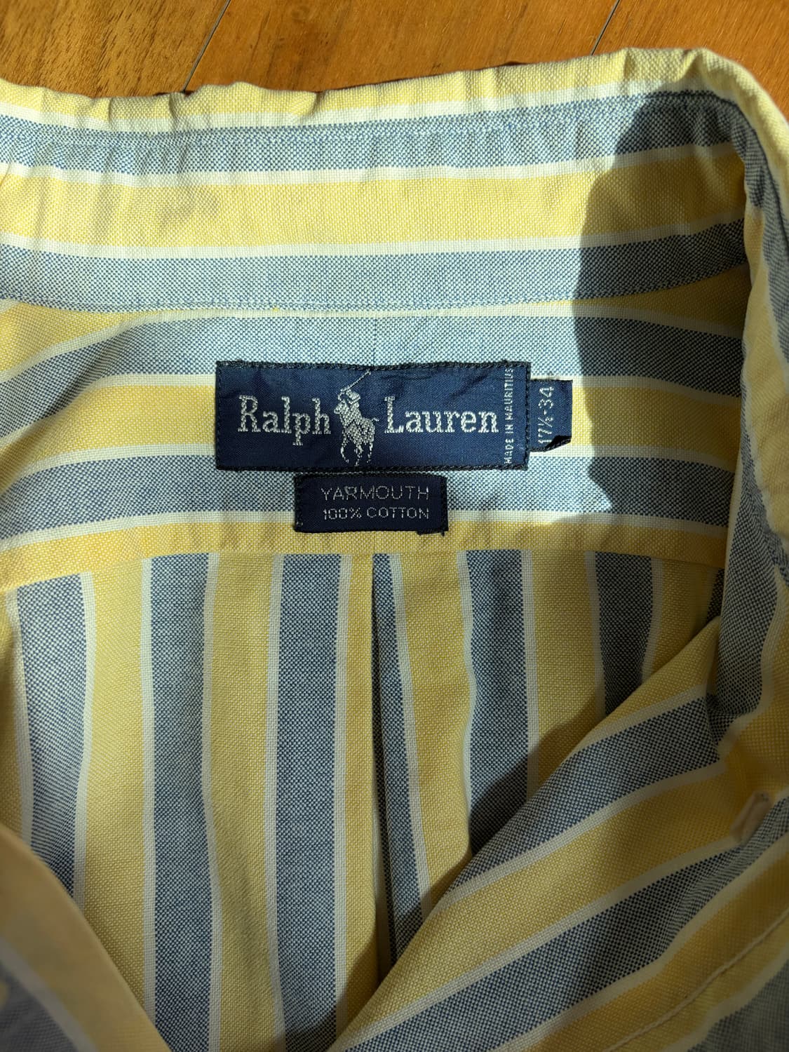 폴로 옐로우 스트라이프 빅셔츠 상품이미지3
