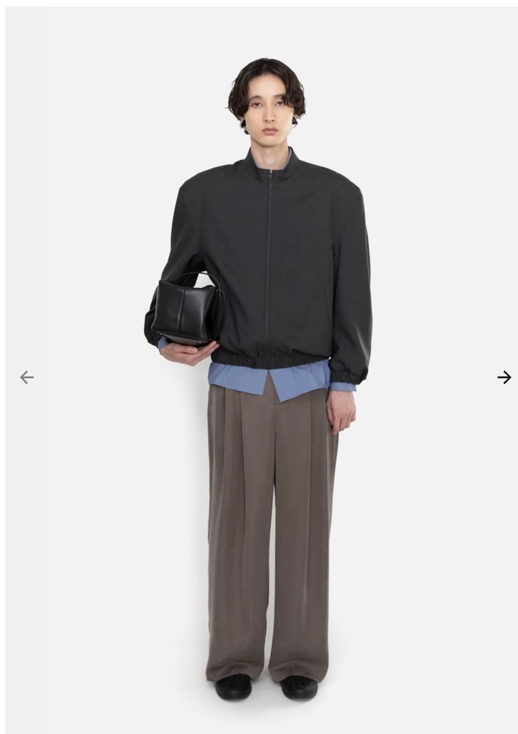 [구매]아모멘토 울 오버사이즈 블루종M 상품이미지1