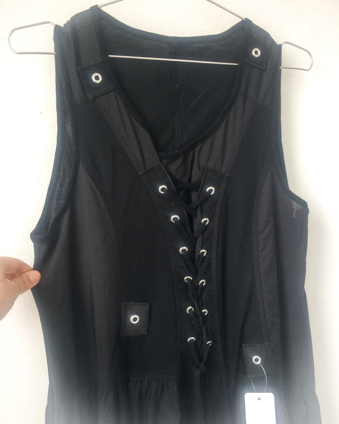 Lace up point sleeveless one piece 상품이미지4