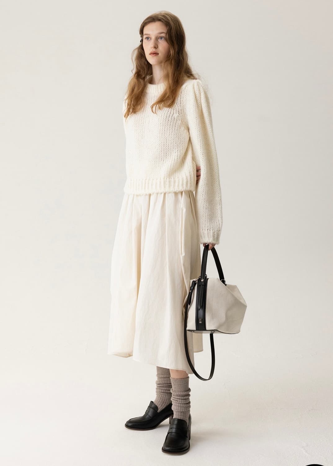 킨더살몬 퍼프 슬리브 풀오버 니트 상품이미지2