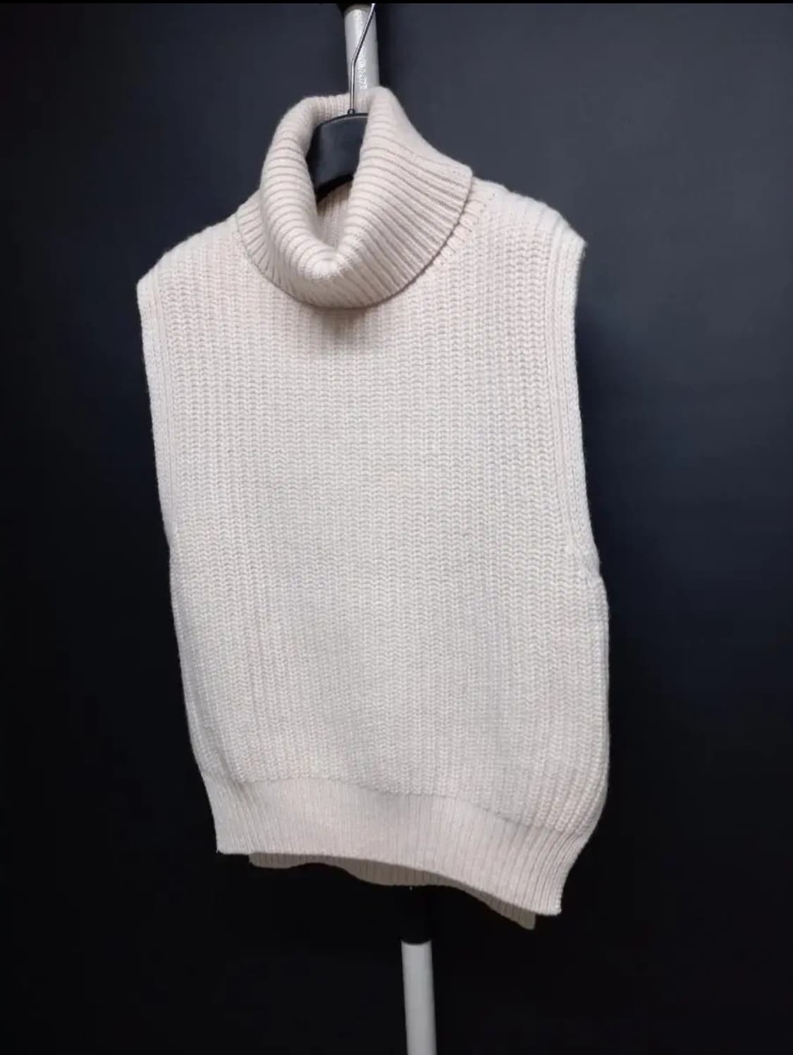 새 BLOSSOM 블라썸 하이넥 울 베스트 F 상품이미지3