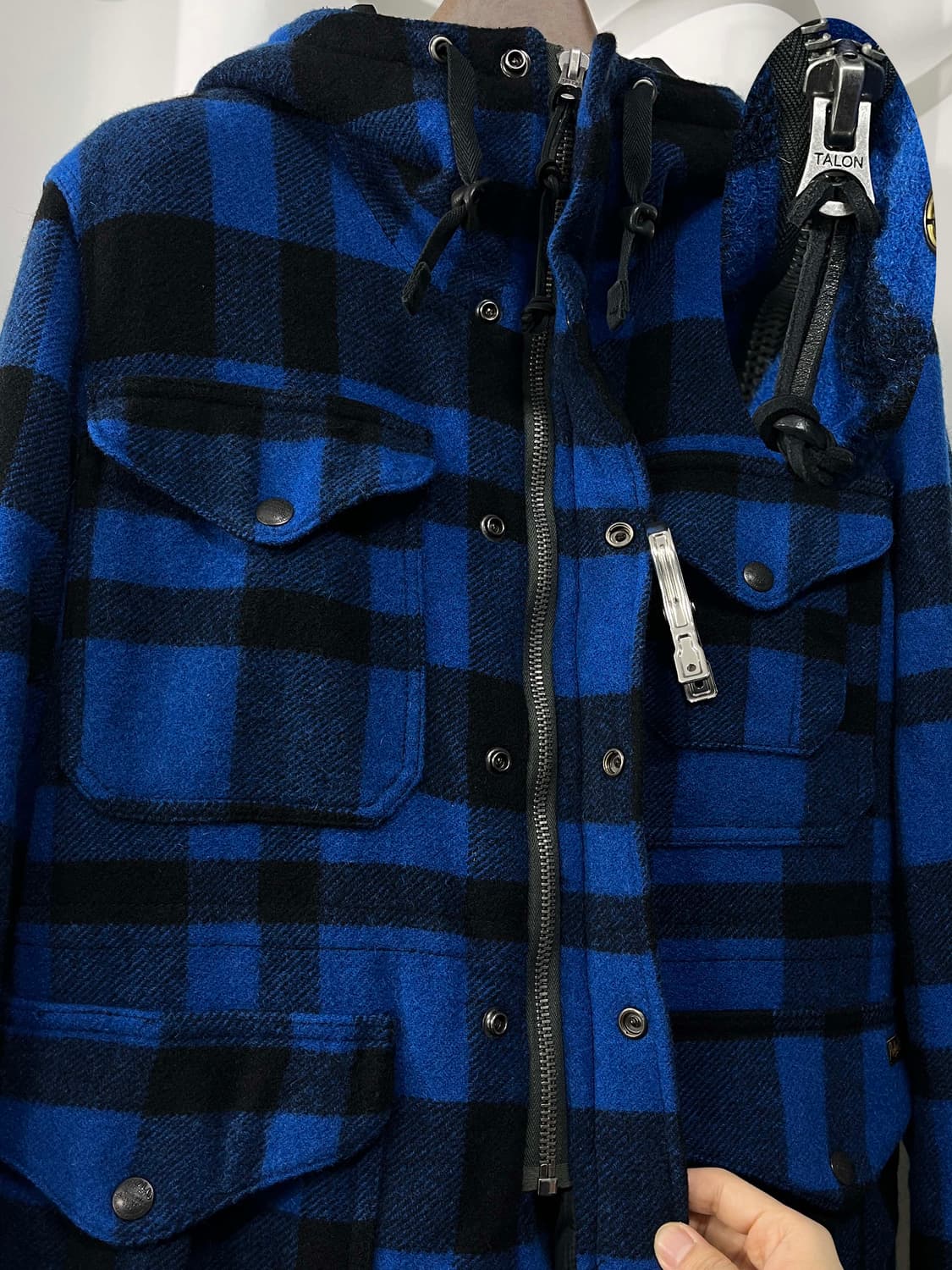 폴로 랄프로렌 블루 버팔로 매키노 카우하이드 엘보 울 헌팅자켓 상품이미지5