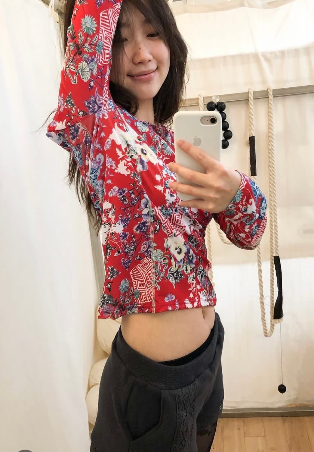 콜로신스 DRY PANSY TOP RED 상품이미지1