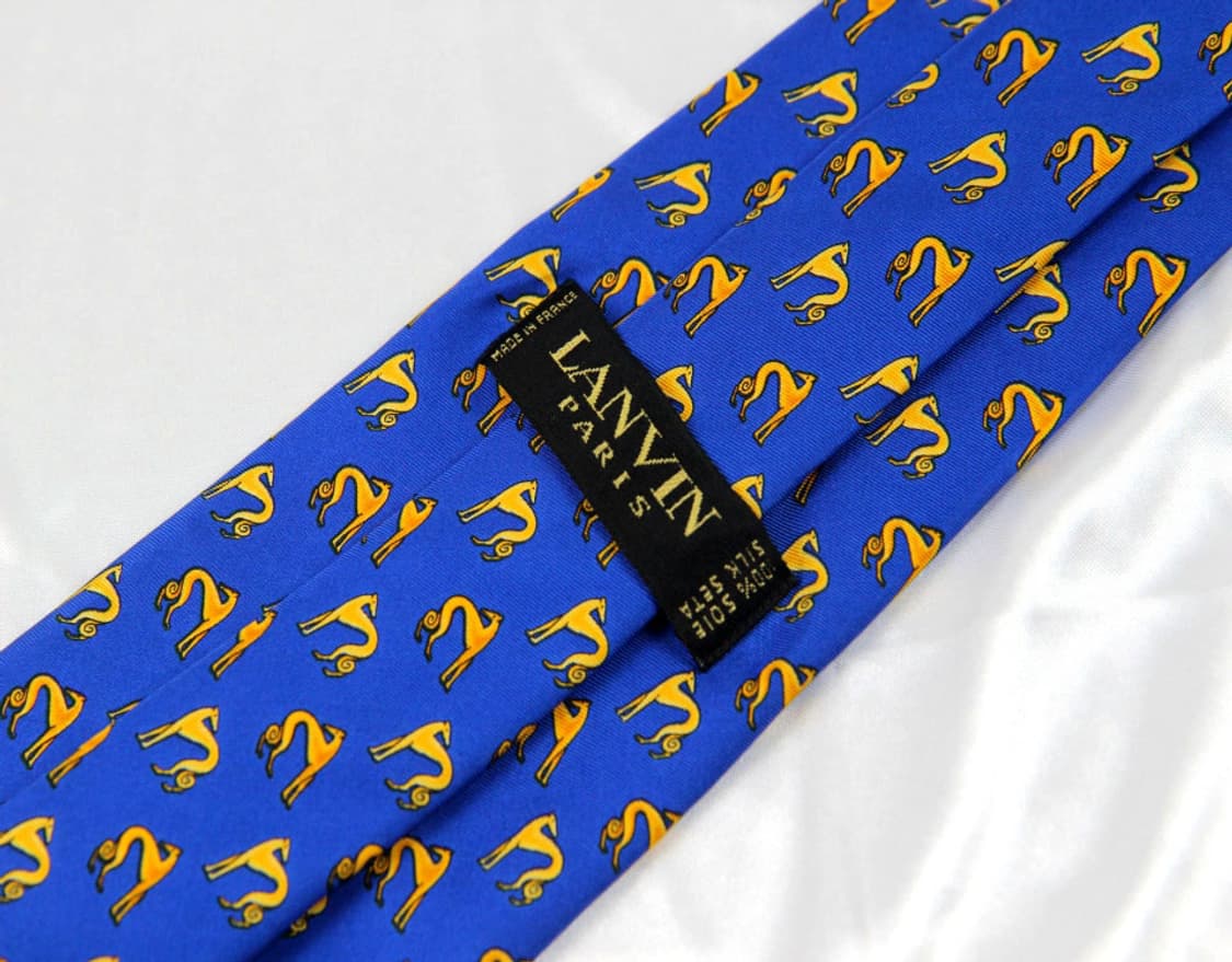 랑방 9.5cm 미사용 프랑스 남자 명품 넥타이 상품이미지4