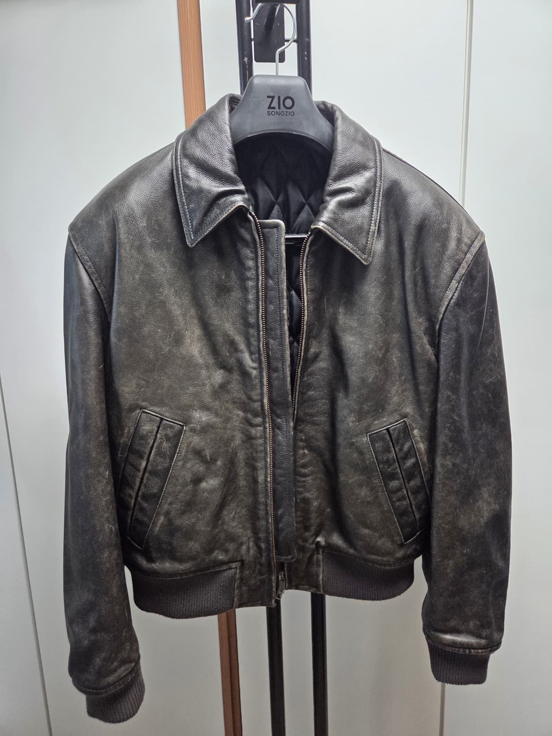 엘무드 아머 카우하이드 가죽 자켓 46 사이즈 상품이미지1