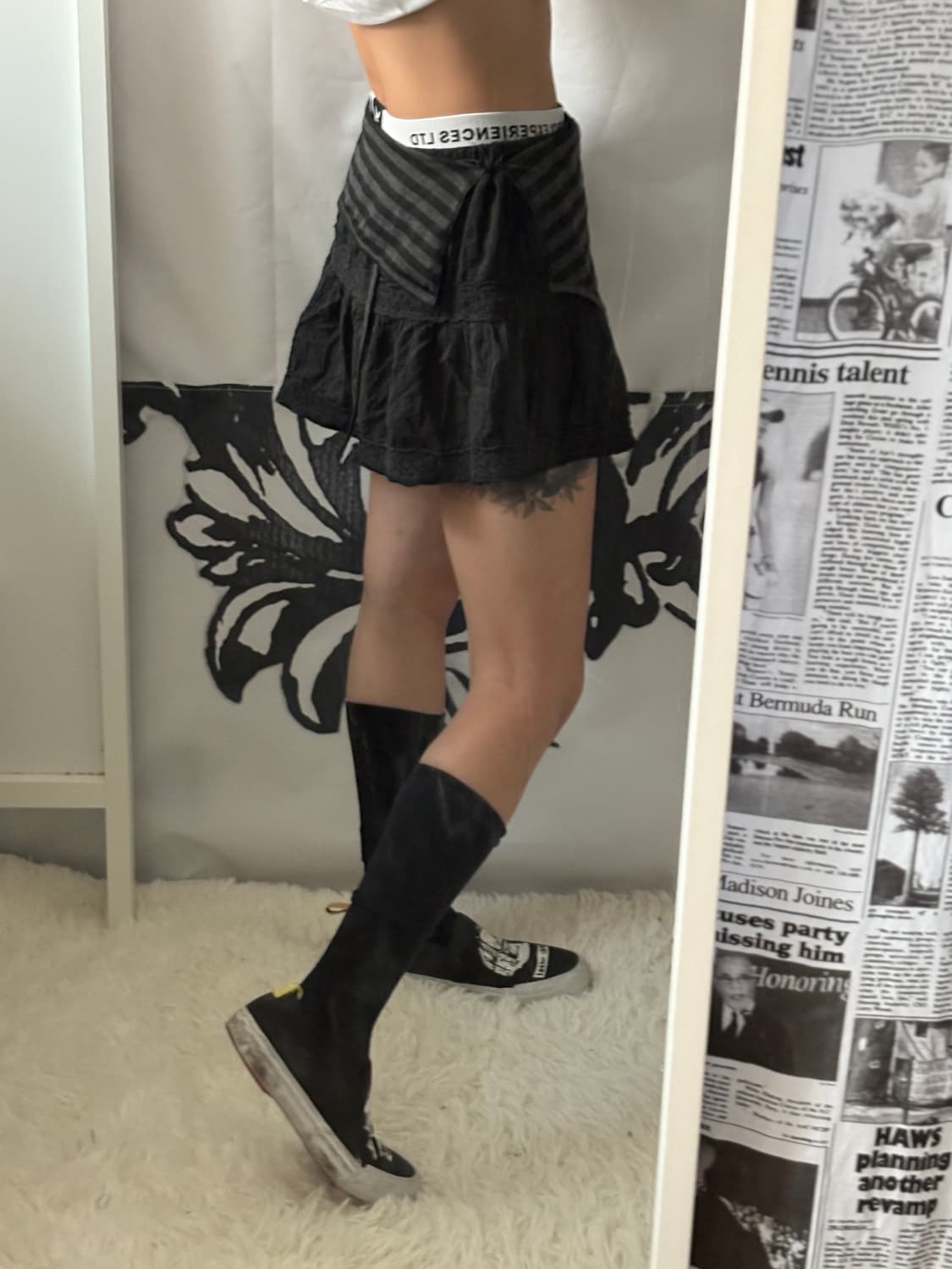hurtremake striped gartersleevelessskirt 상품이미지5